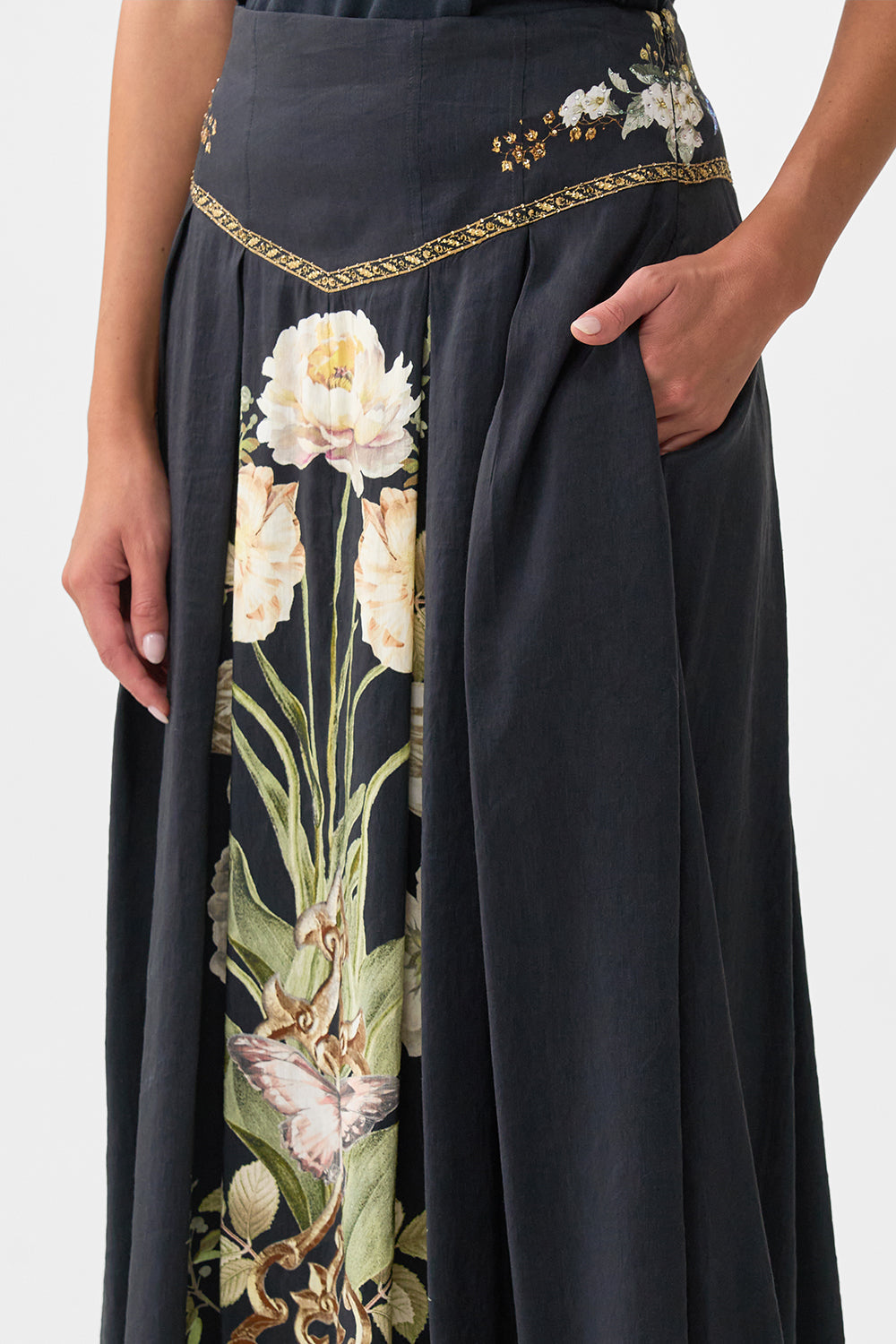 CORSET WAIST MAXI SKIRT OTTOMAN ELEGANCE