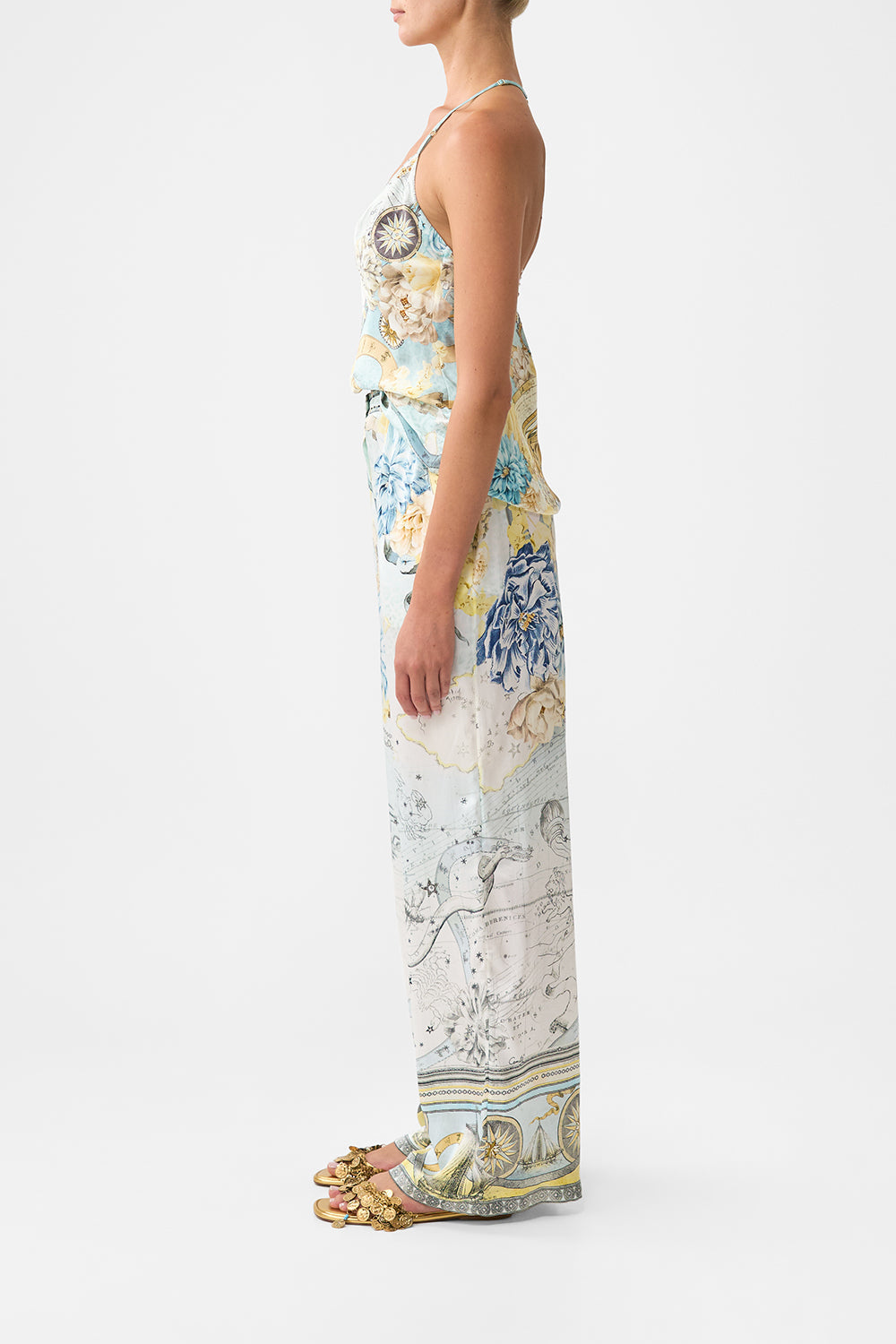 BUTTON FRONT LOUNGE PANT MY LUCKY STARS