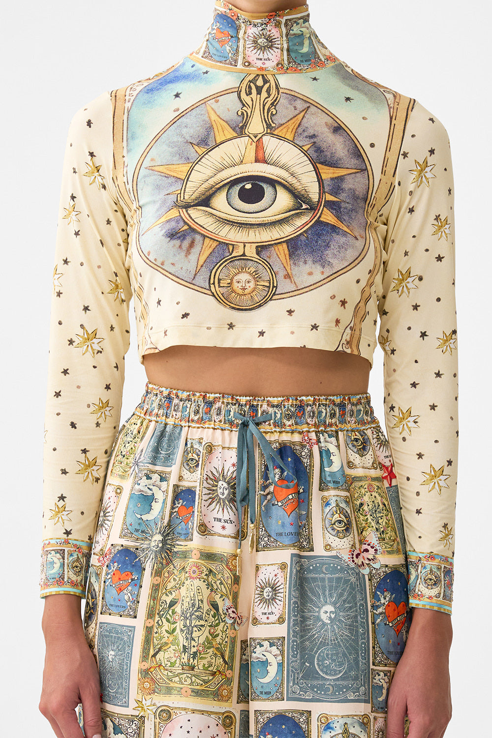 CROPPED JERSEY TURTLENECK MY LUCKY STARS