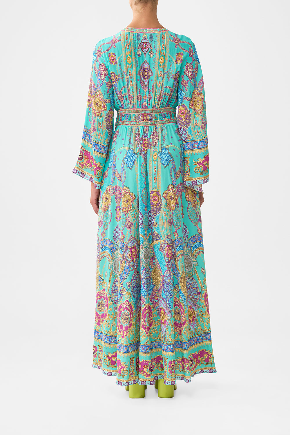 KIMONO SLEEVE DRESS WITH SHIRRING DETAIL THE CONCUBINES CORRIDOR