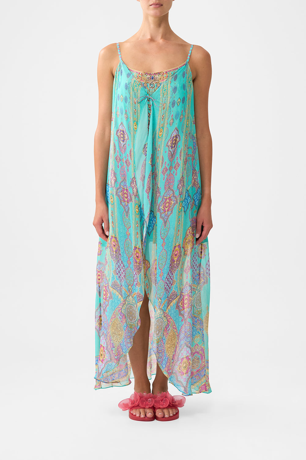 MINI DRESS WITH LONG OVERLAY THE CONCUBINES CORRIDOR