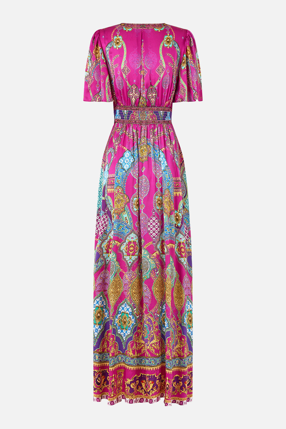 SHAPED WAISTBAND DRESS WITH FLUTTER SLEEVES CONCUBINES, SULTANS & COURTIERS