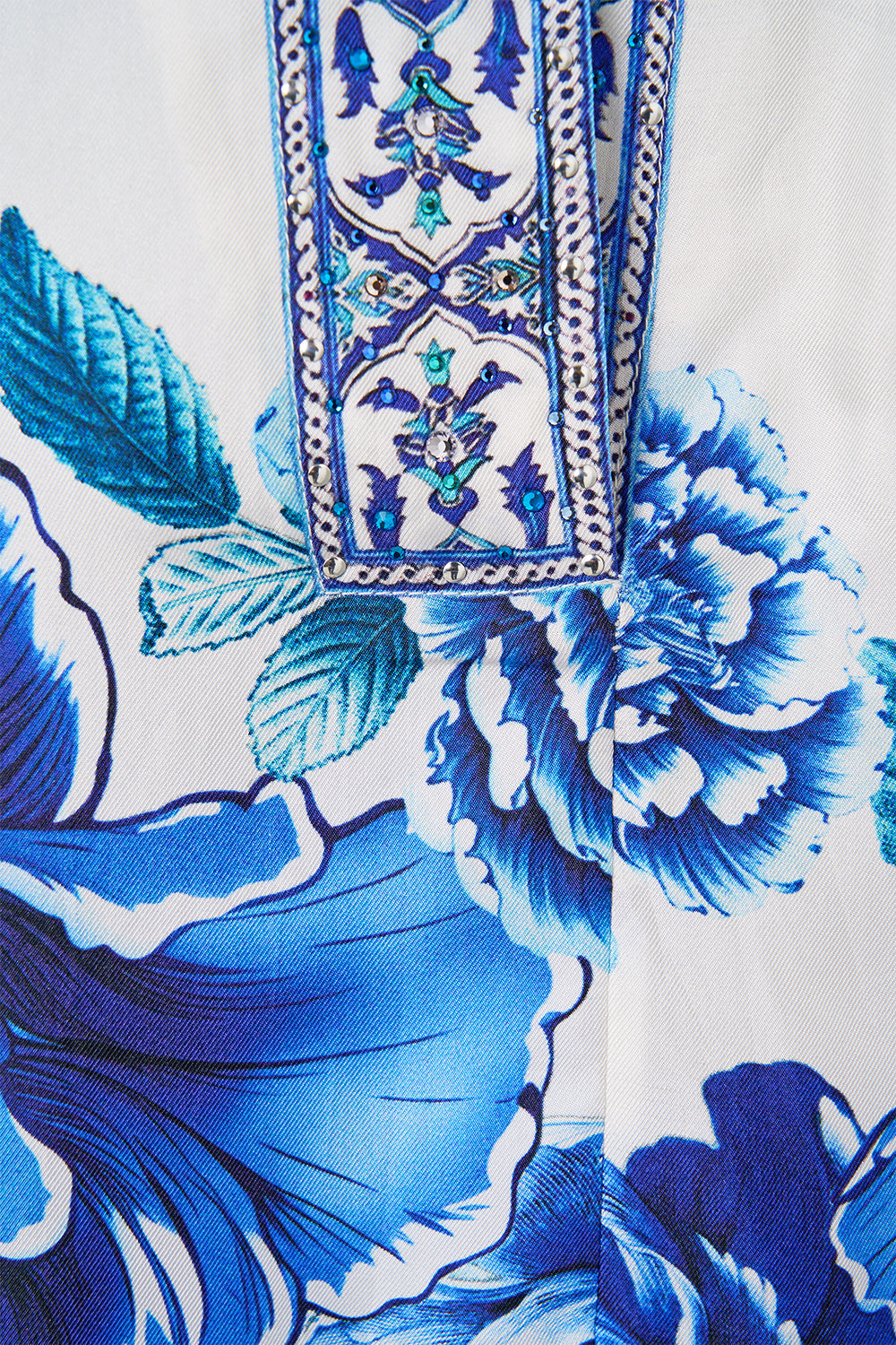 CROPPED RELAXED SHIRT A CERAMIC GARDEN