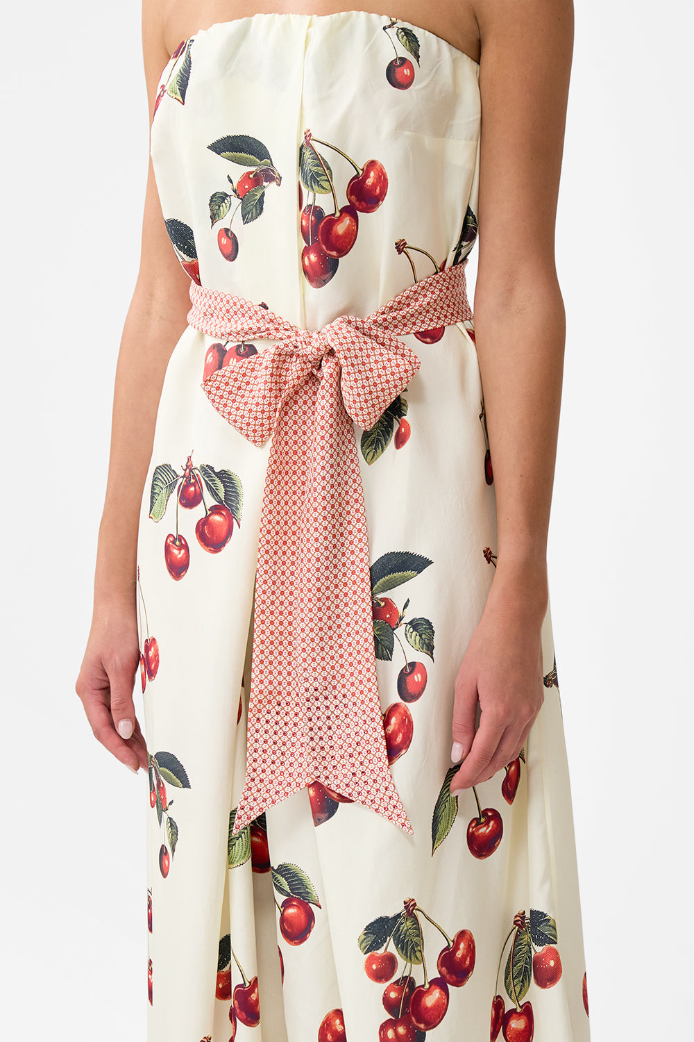 FRONT PLEAT STRAPLESS JUMPSUIT NOTES FROM THE ROAD