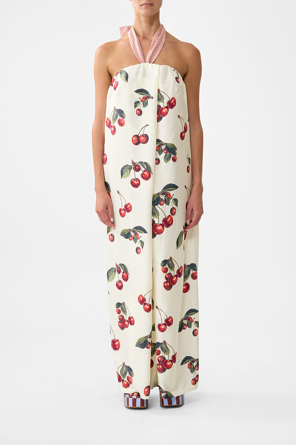 FRONT PLEAT STRAPLESS JUMPSUIT NOTES FROM THE ROAD