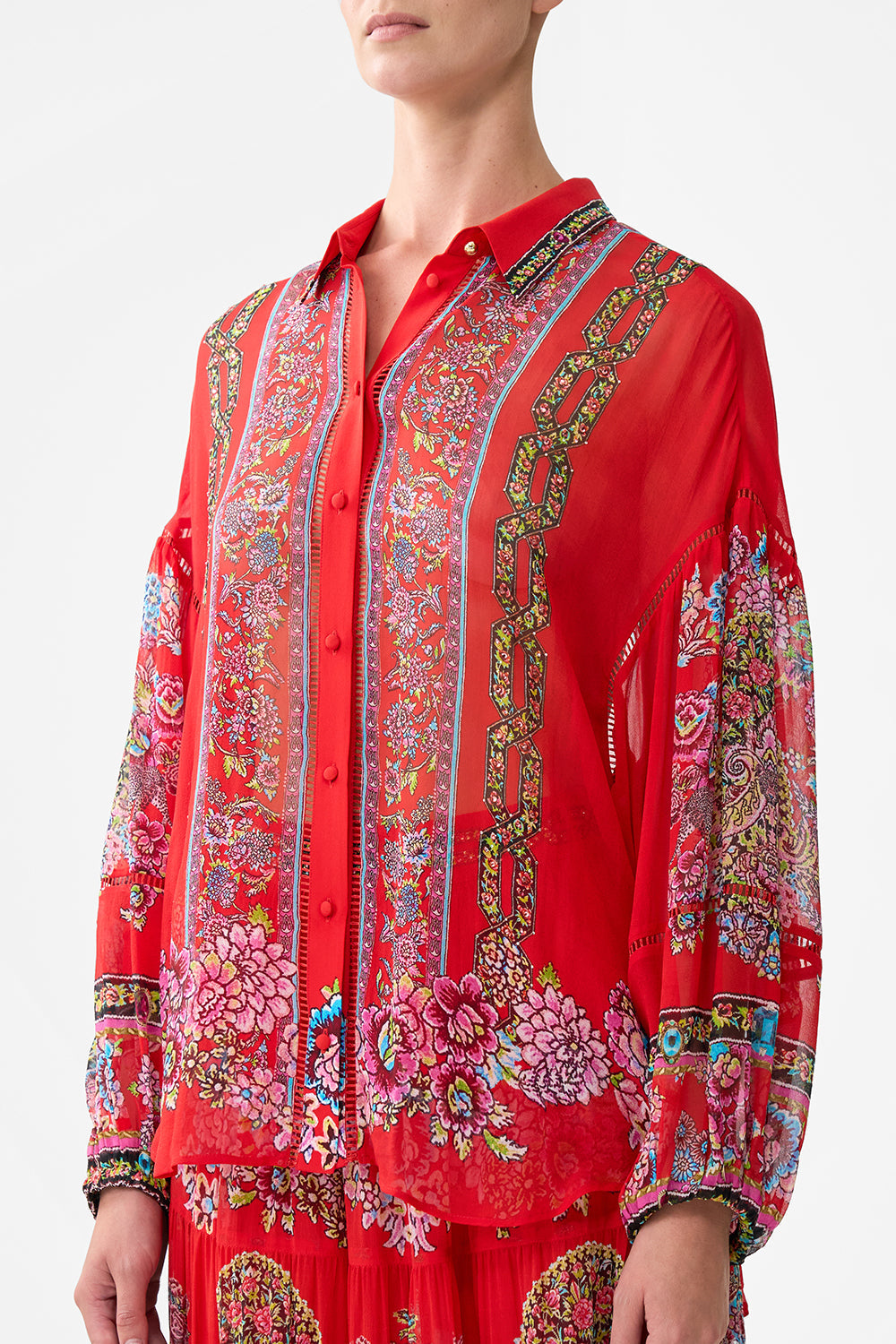 BALLOON SLEEVE BLOUSE ARTISANS OF ANATOLIA