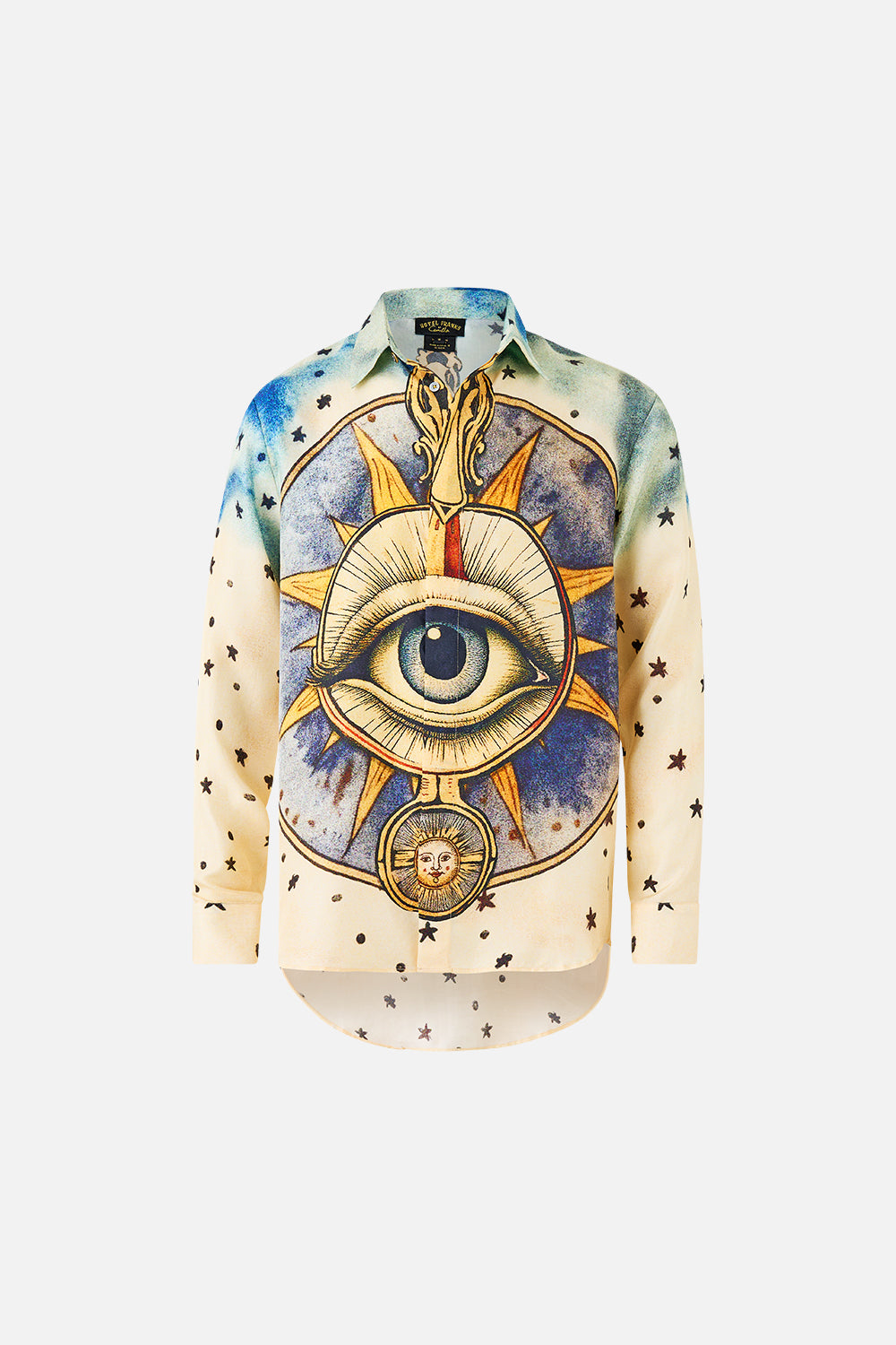 LONG SLEEVE HIDDEN PLACKET SHIRT HOUSE OF HOROSCOPES