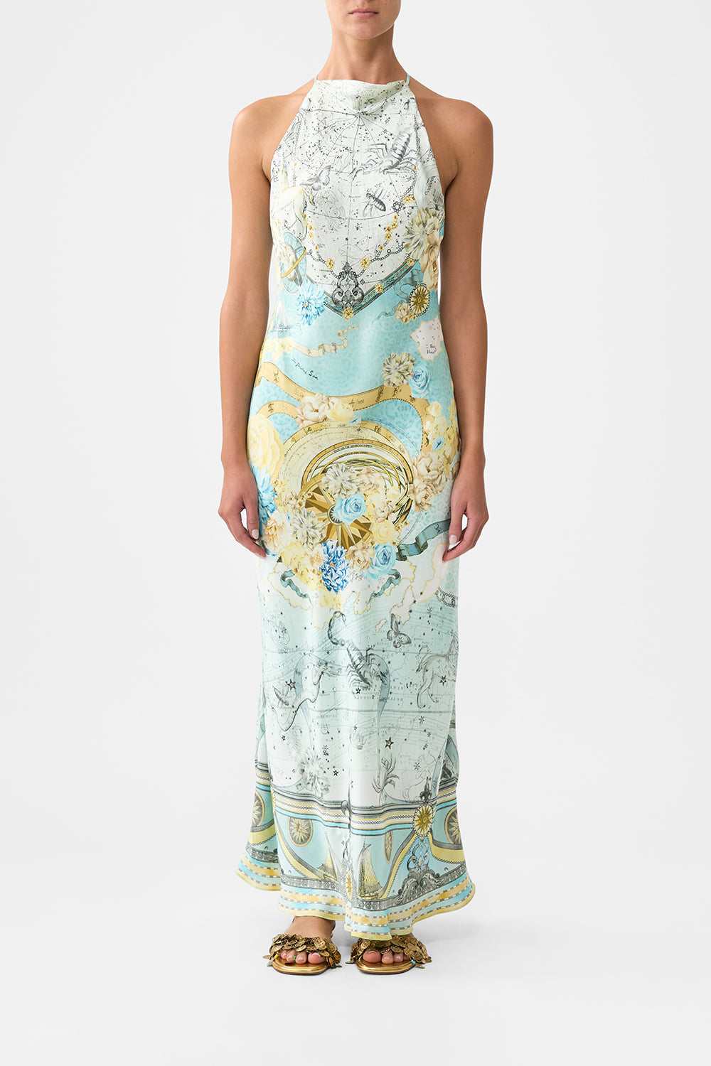 HALTER CHAIN SLIP DRESS MY LUCKY STARS