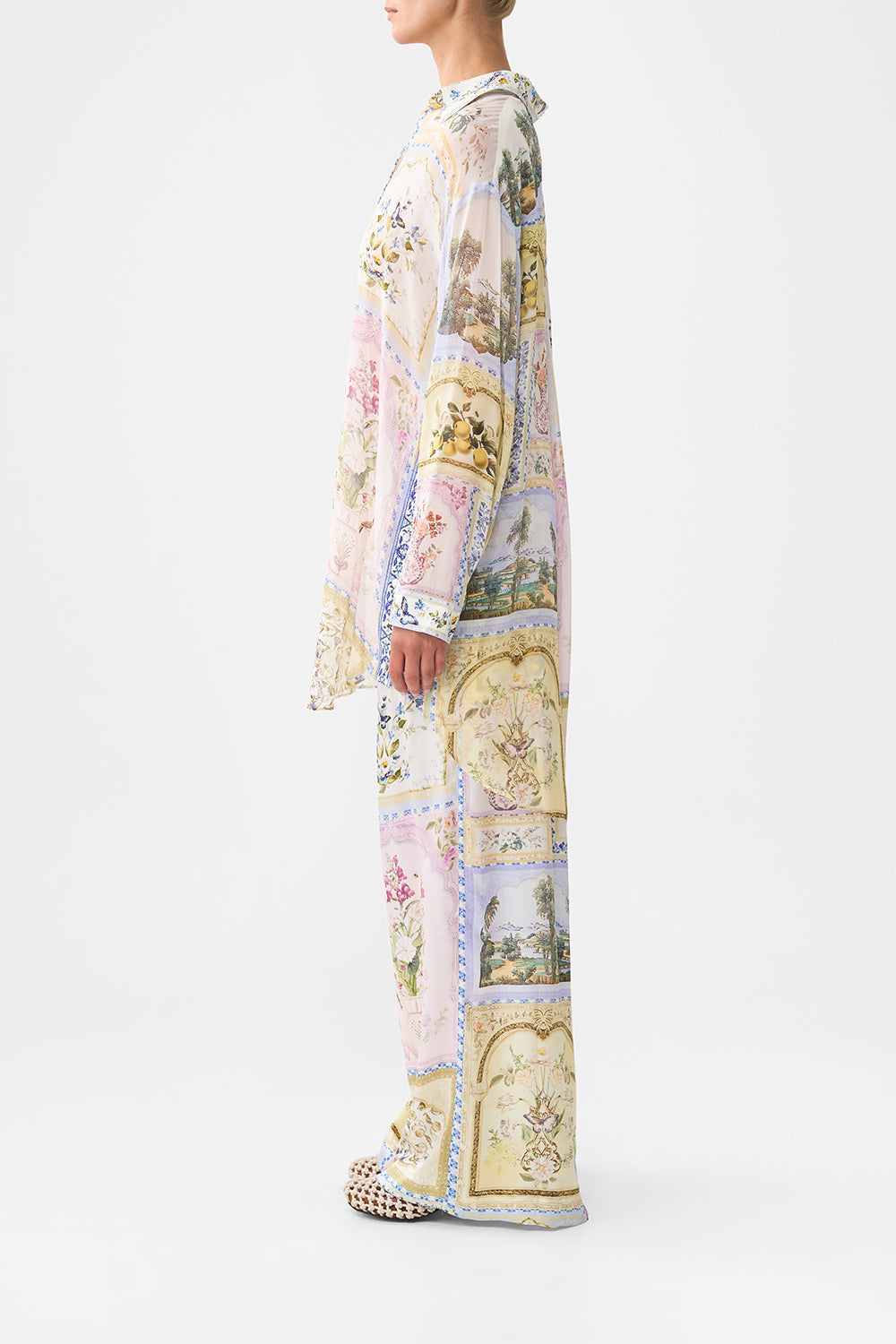 SHIRT TUNIC WITH SIDE BUTTONS BOTANICAL BALLADS