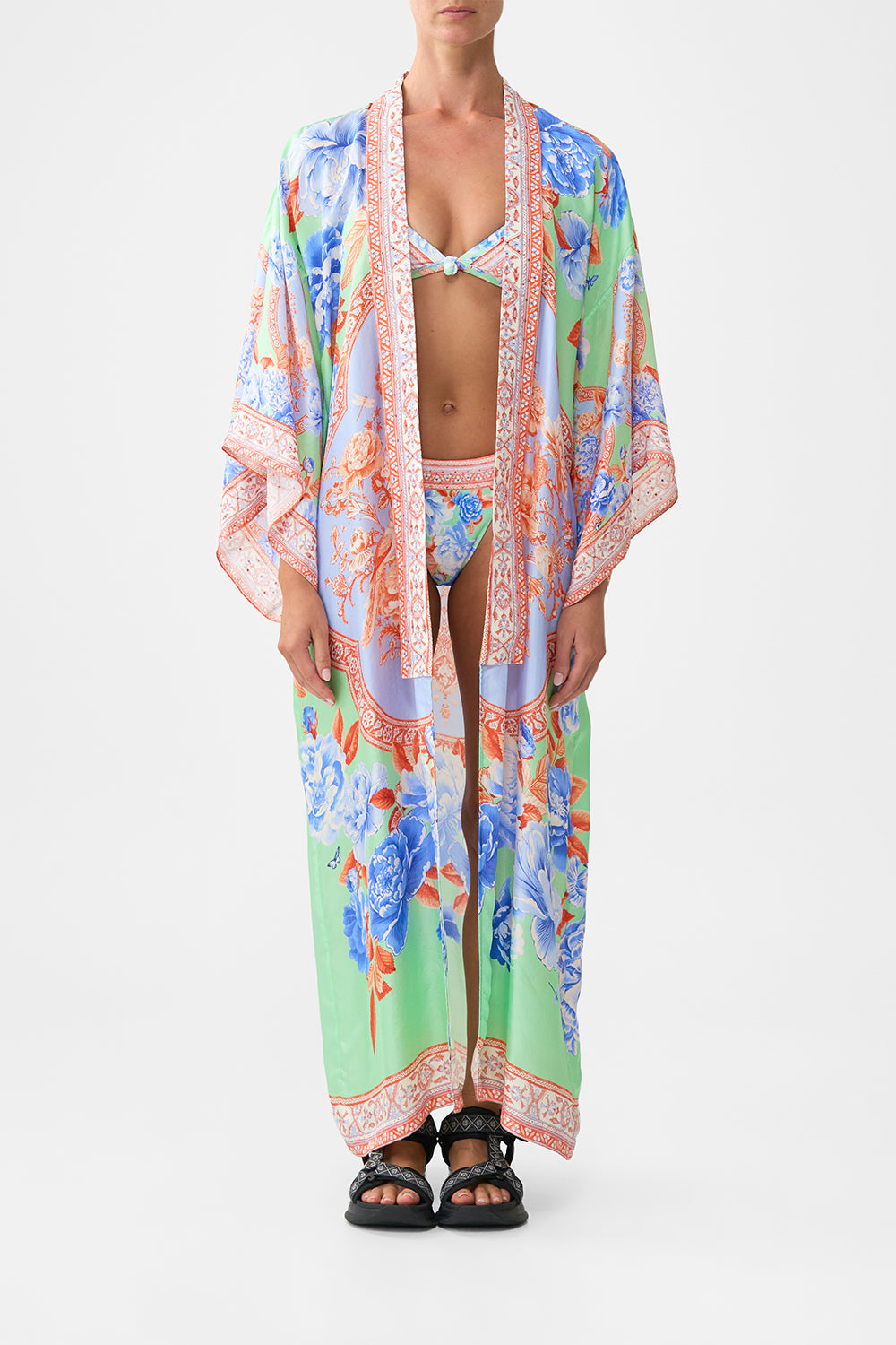 TRI BIKINI TOP WITH KNOT FRONT TOPKAPI POP