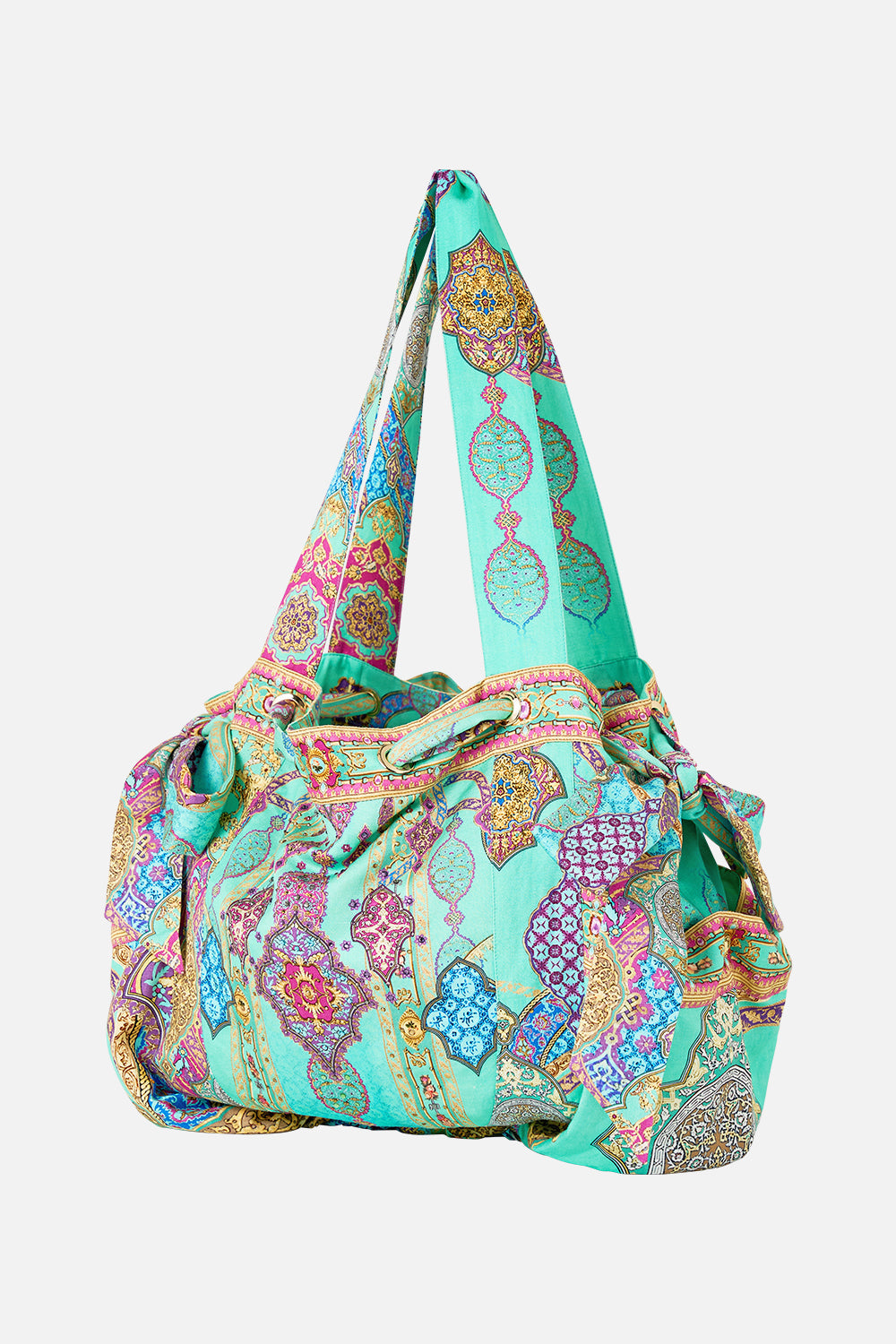 DRAWSTRING BOW BEACH BAG THE CONCUBINES CORRIDOR