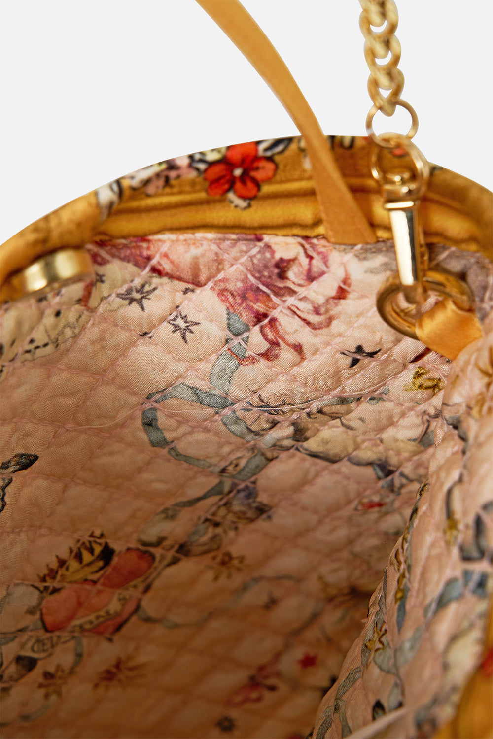 EMBELLISHED MINI TOTE WITH CHAIN STRAP HOUSE OF HOROSCOPES