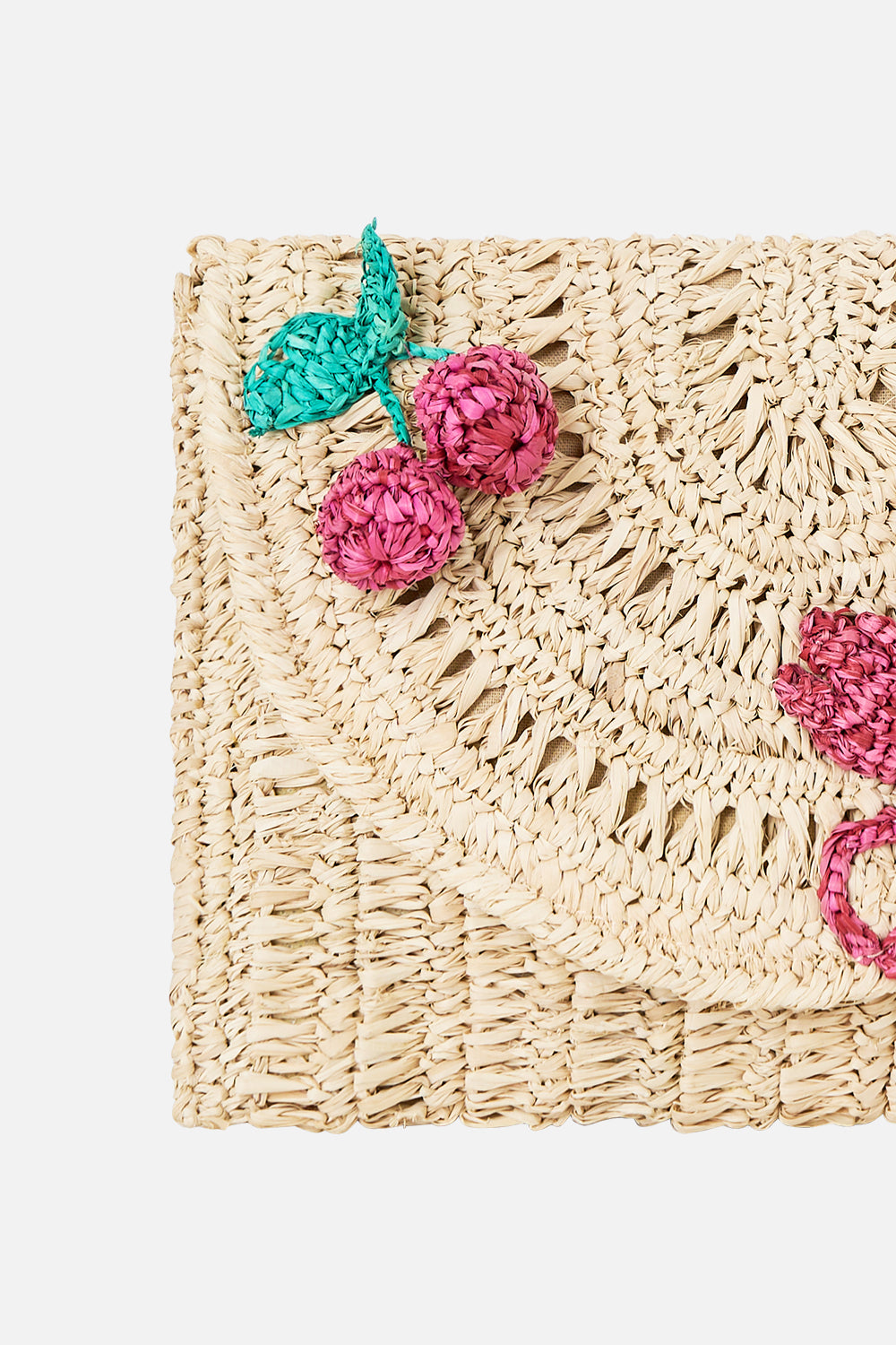 RAFFIA CLUTCH NOTES FROM THE ROAD