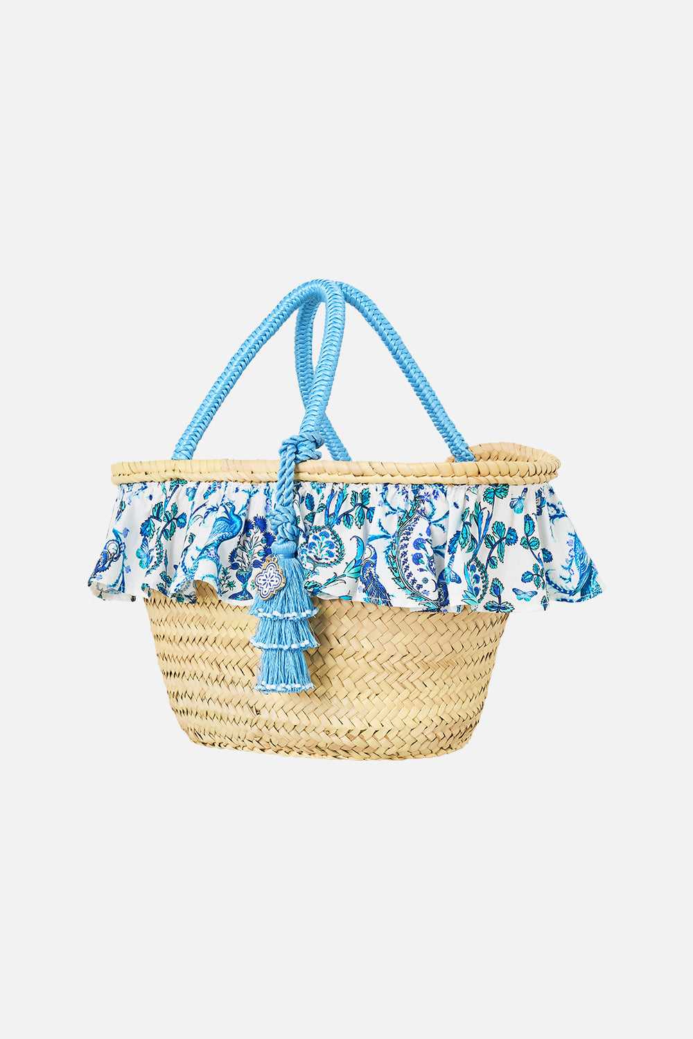 RAFFIA TOTE WITH FRILL EDGE ISNIK LULLABY