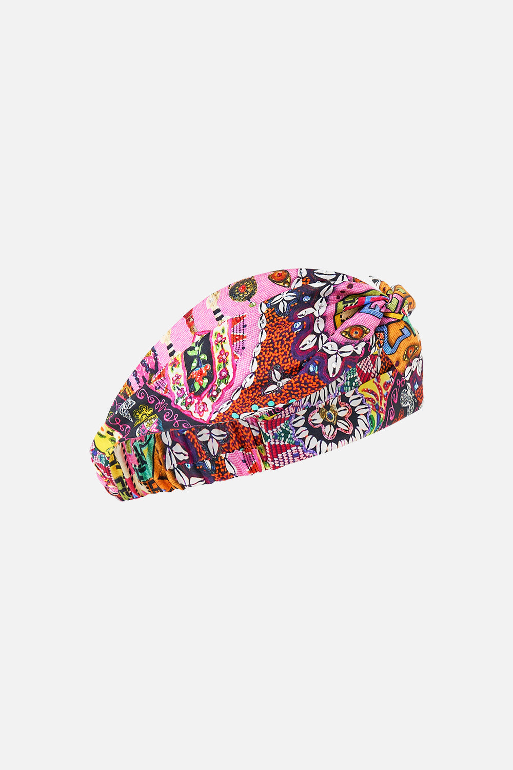 WOVEN TWIST HEADBAND PATCHWORK PANORAMA