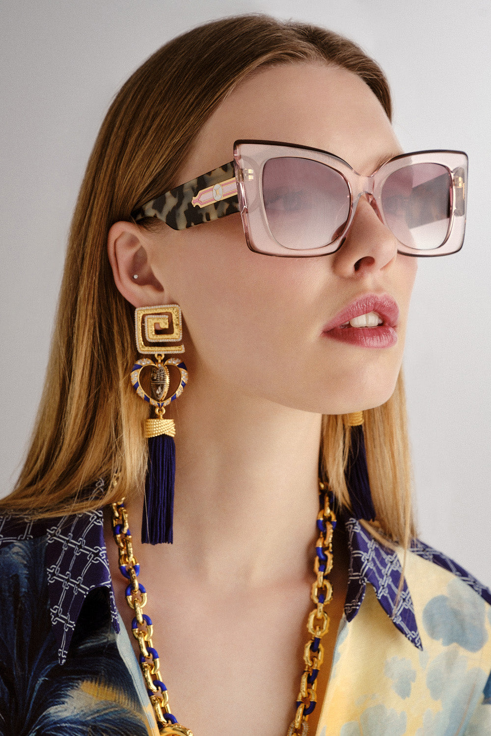 WHERE'S MY VALET SUNGLASSES CRYSTAL ROSE / CRYSTAL CHOCOLATE