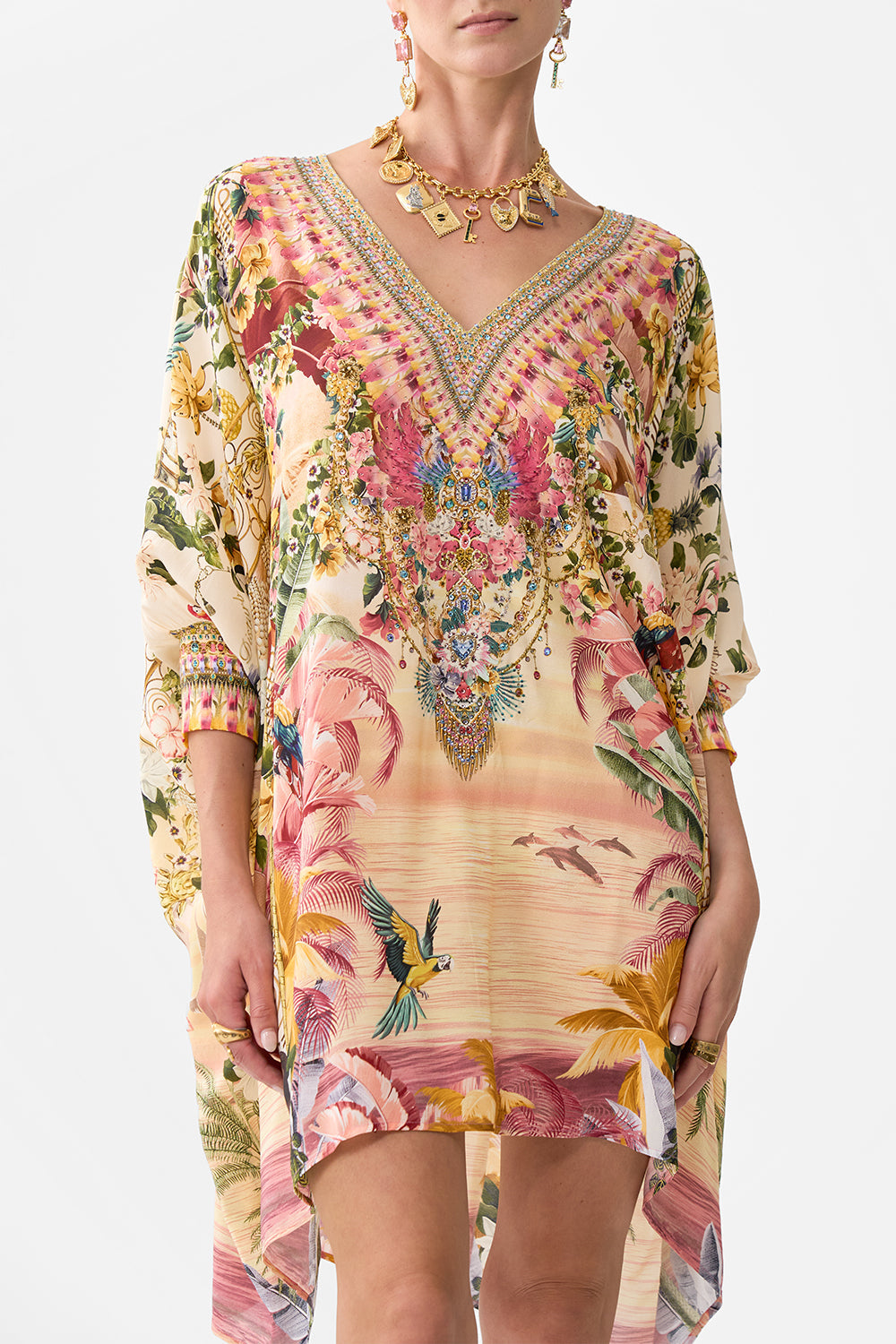 SHORT KAFTAN WITH CUFF WELCOME TO THE WHITE LOTUS