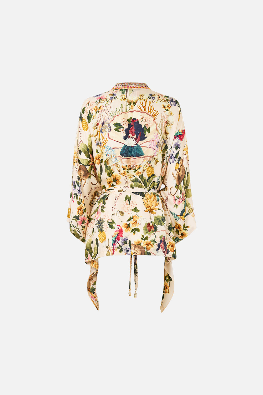 BUTTON THROUGH SCARF BLOUSE WELCOME TO THE WHITE LOTUS