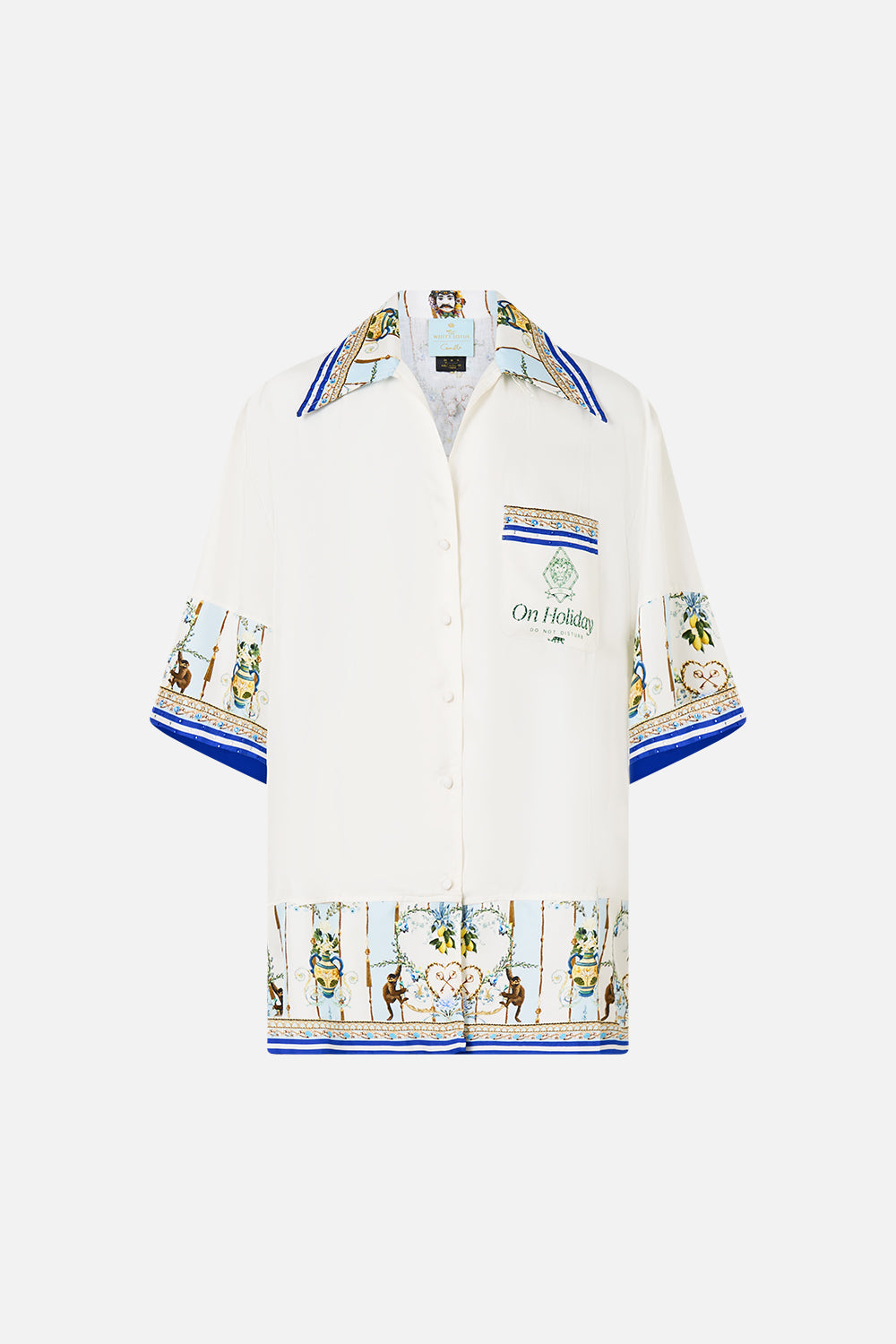 OVERSIZED SHIRT WITH POCKET VENUS ON A VESPA