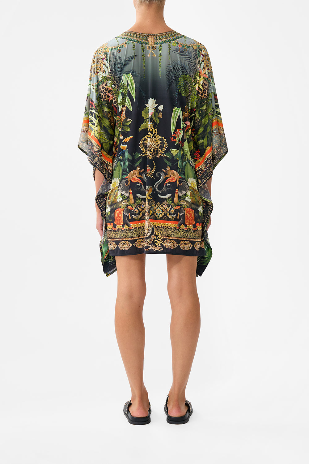 SHORT KAFTAN WITH TRIM READY FOR MY WELCOME DRINK