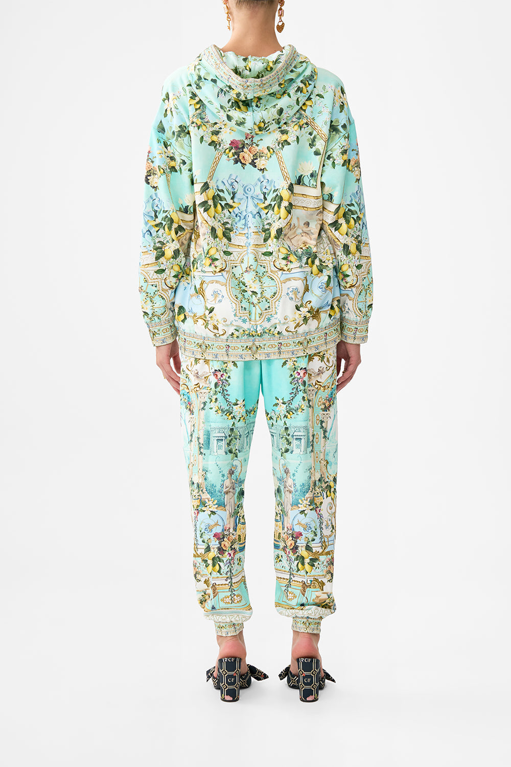 SILK BAND OVERSIZED HOODIE WITH POCKETS VENUS ON A VESPA