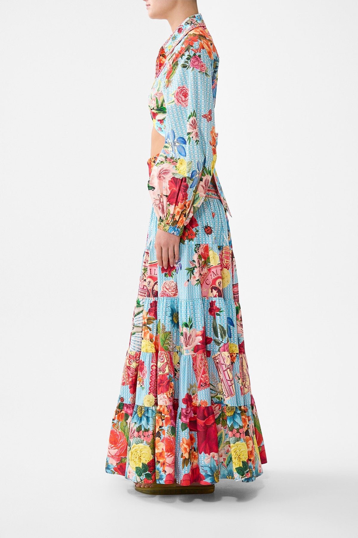 JERSEY SPLICED TIERED SKIRT PAPERS AND CURIOUS CAPERS