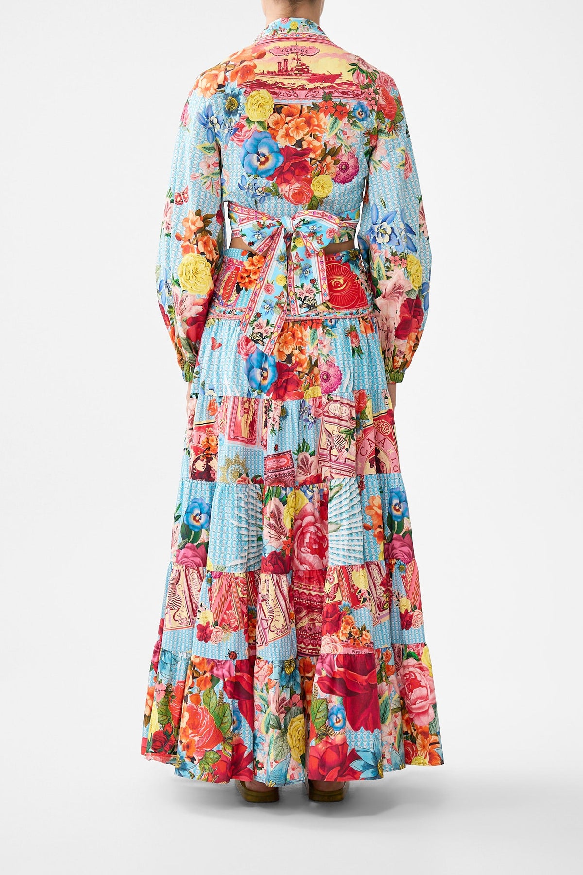 JERSEY SPLICED TIERED SKIRT PAPERS AND CURIOUS CAPERS