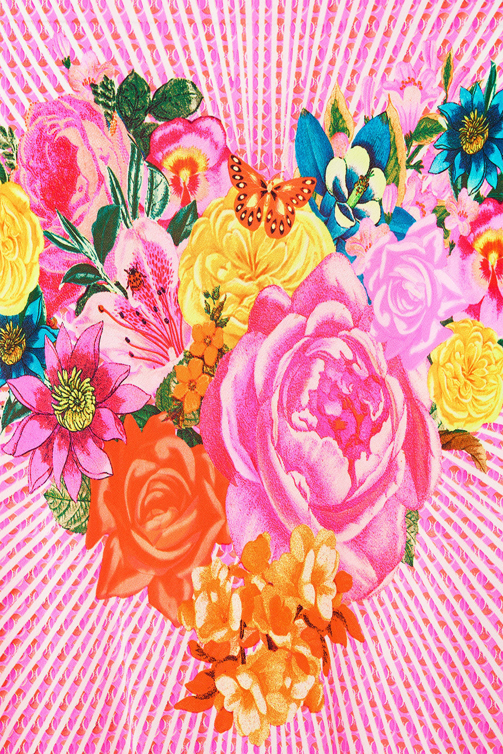 V-NECK FULL LENGTH BIAS SLIP DRESS ILLUSTRATION NATION