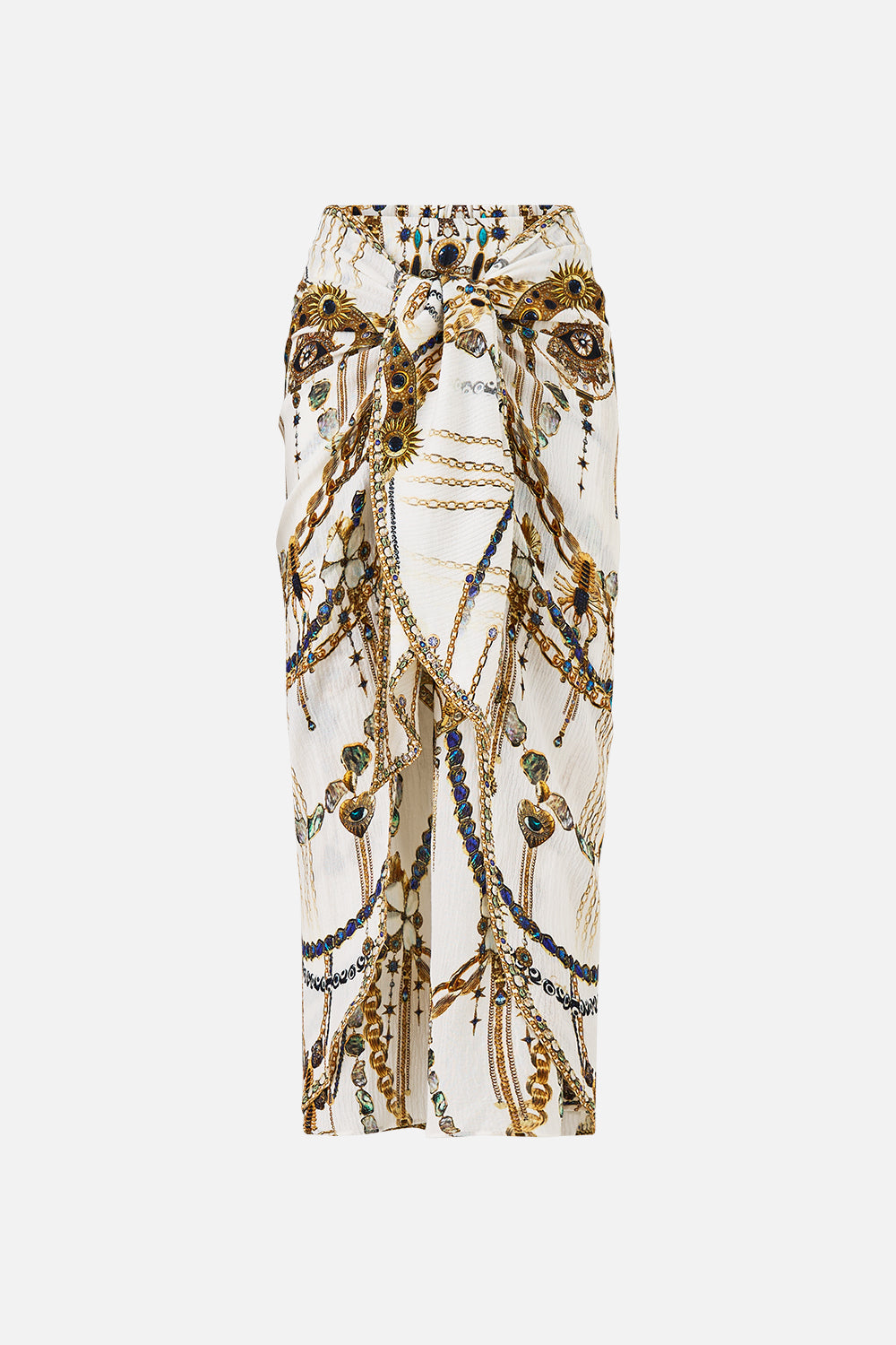 TIE FRONT SKIRT CHAIN GANG