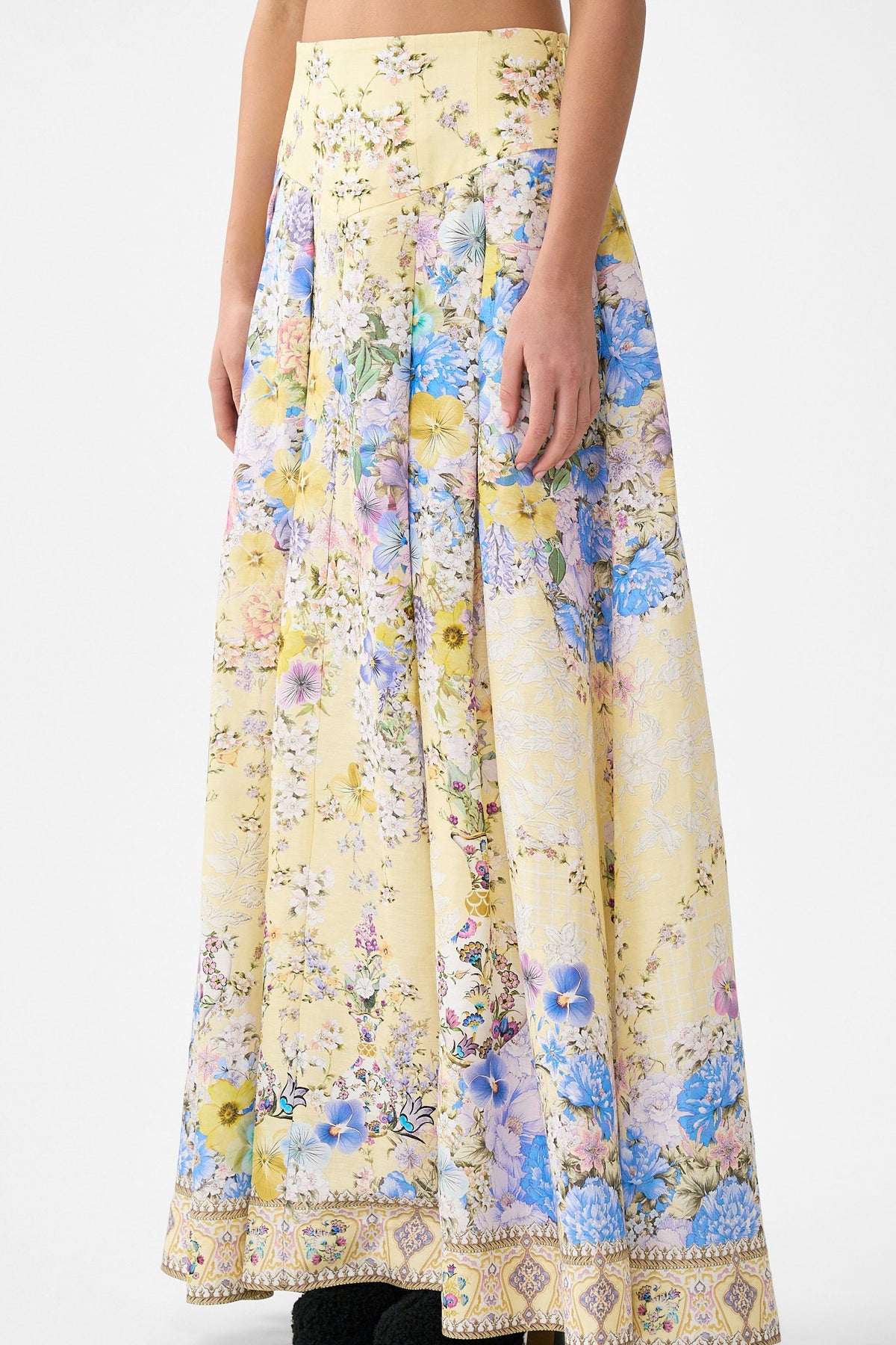 CORSET WAIST MAXI SKIRT DARLING BUDS