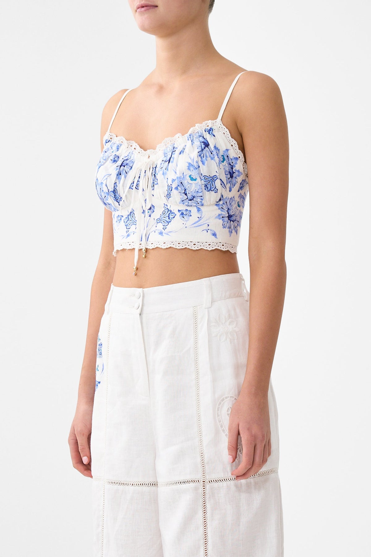 WIDE LEG WAISTED PANT ALL ABOUT THAT LACE