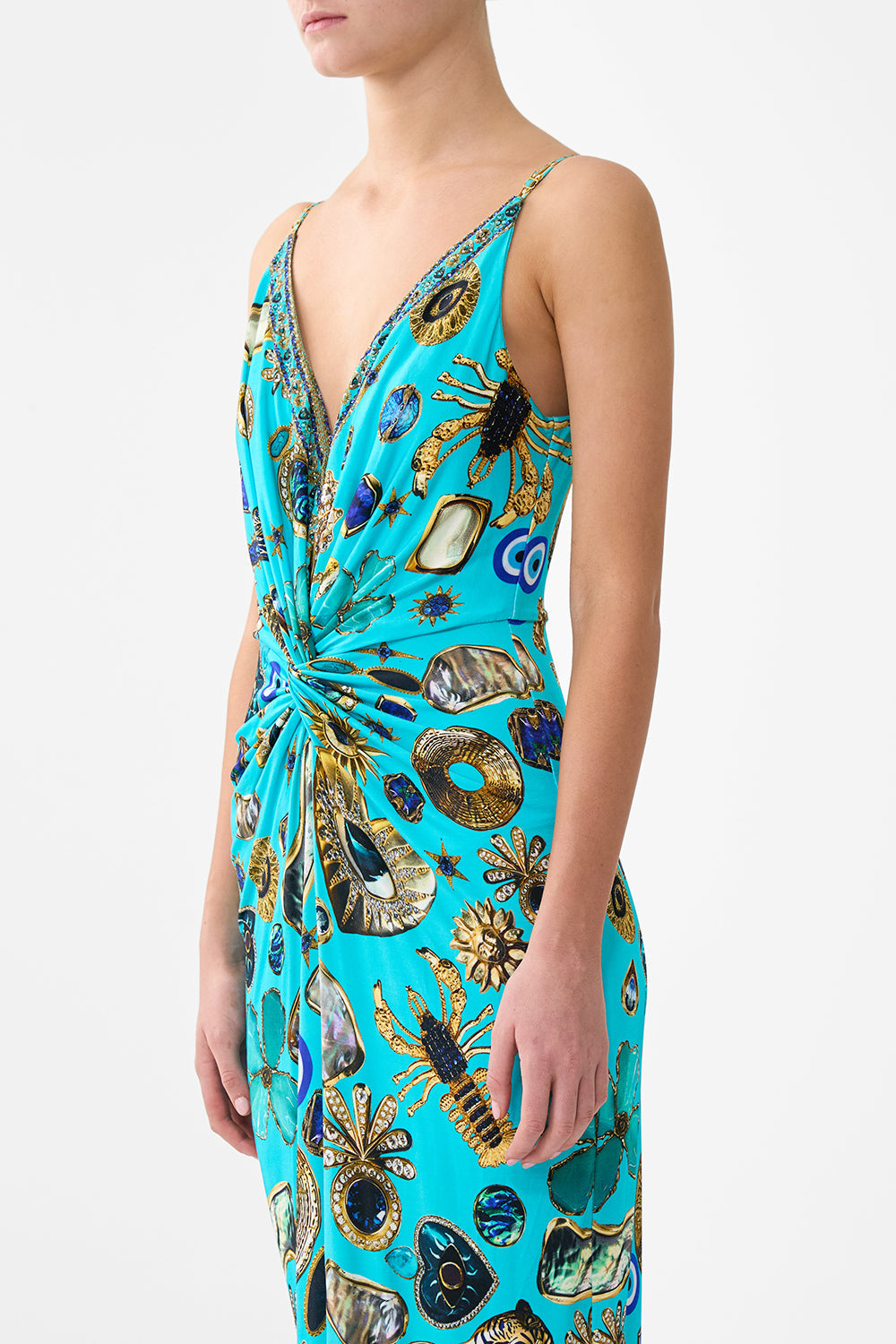 STRAPPY DRESS WITH TWIST FRONT TOTEMS AND TREASURES