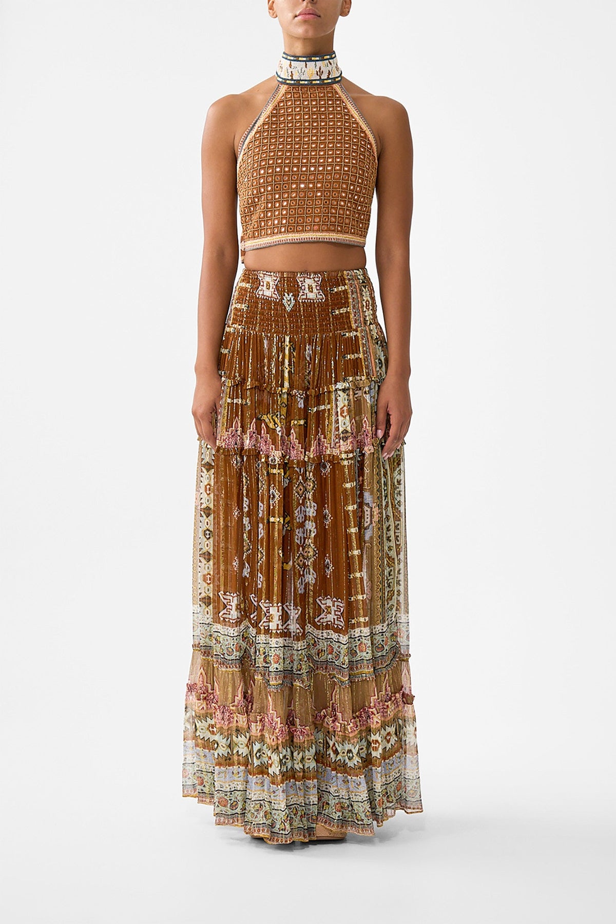 4 TIERED GATHERED SKIRT FABRIC OF TIME