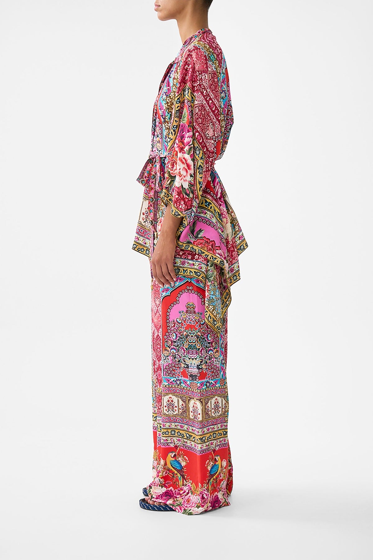 BUTTON THROUGH SCARF BLOUSE HEIRLOOM EMPIRE