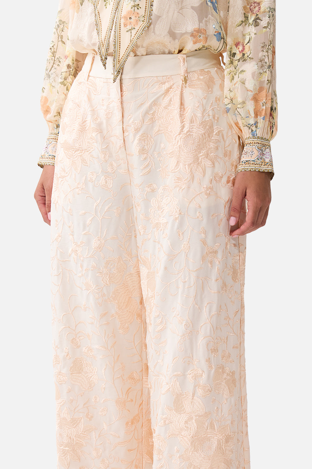 WIDE LEG WAISTED PANT TWILIGHT IN ISTANBUL