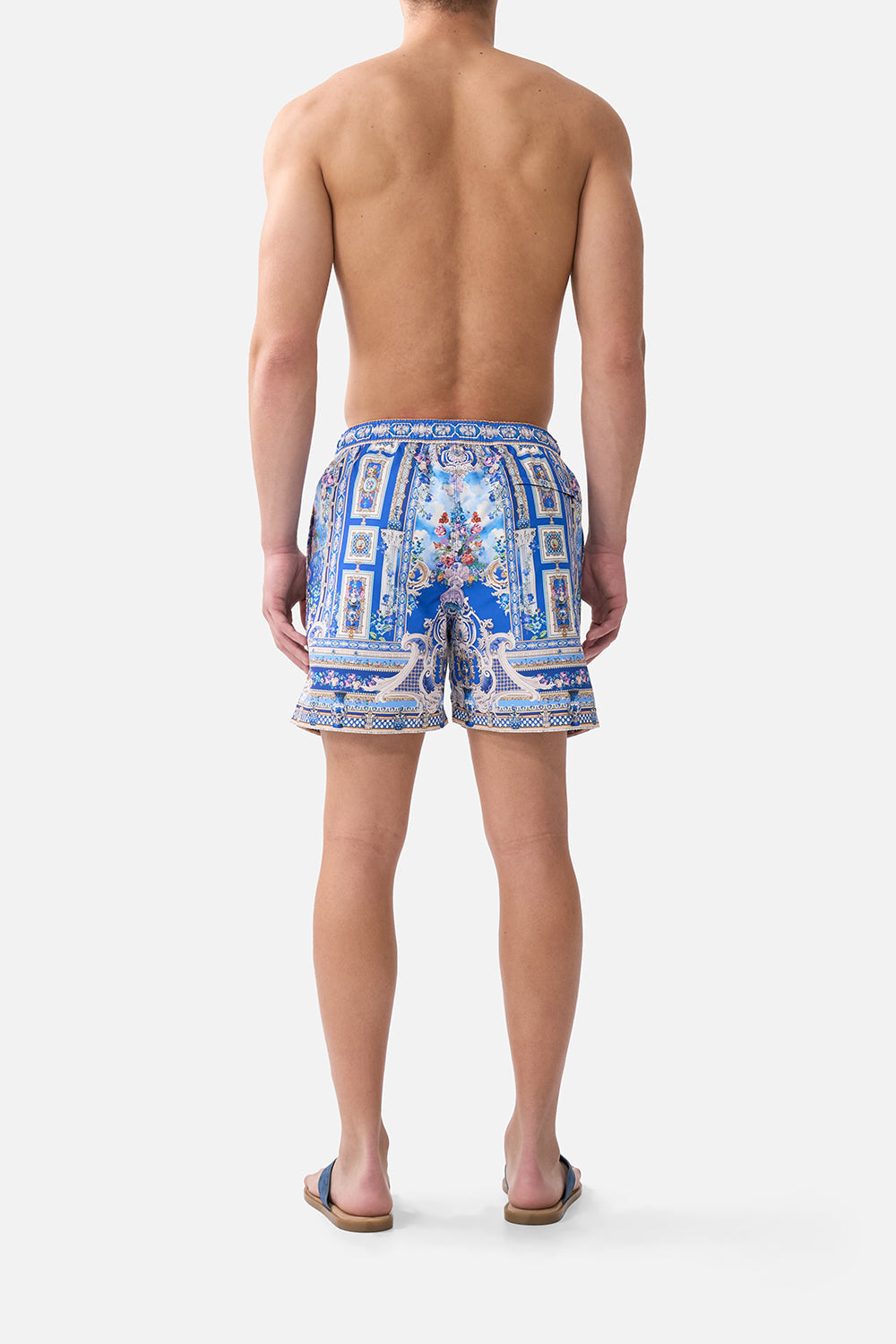 MID LENGTH BOARDSHORT WITH ELASTIC WAIST OTTOMAN OPULENCE