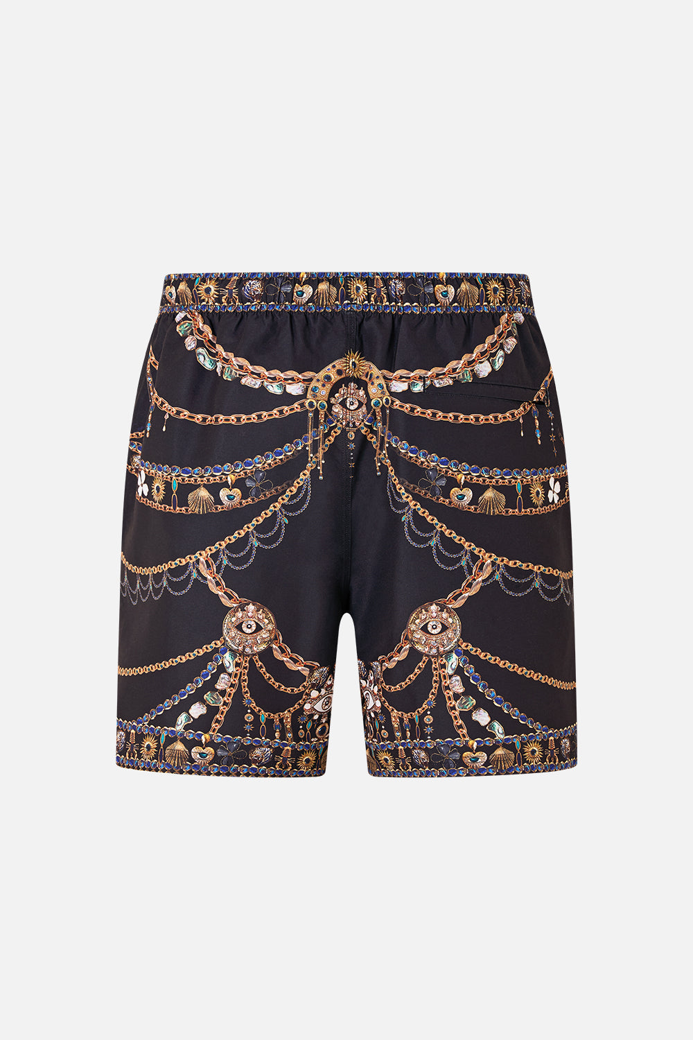 MID LENGTH BOARDSHORT WITH ELASTIC WAIST AMULETS AND ALCHEMY