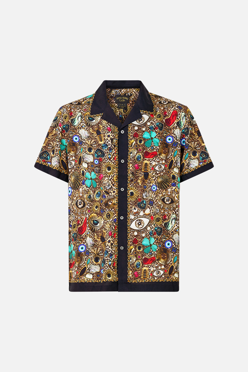 SHORT SLEEVE CAMP COLLARED SHIRT NAZAR NIRVANA