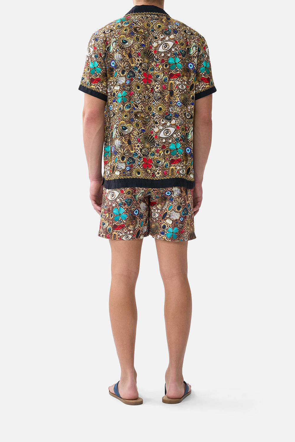 SHORT SLEEVE CAMP COLLARED SHIRT NAZAR NIRVANA