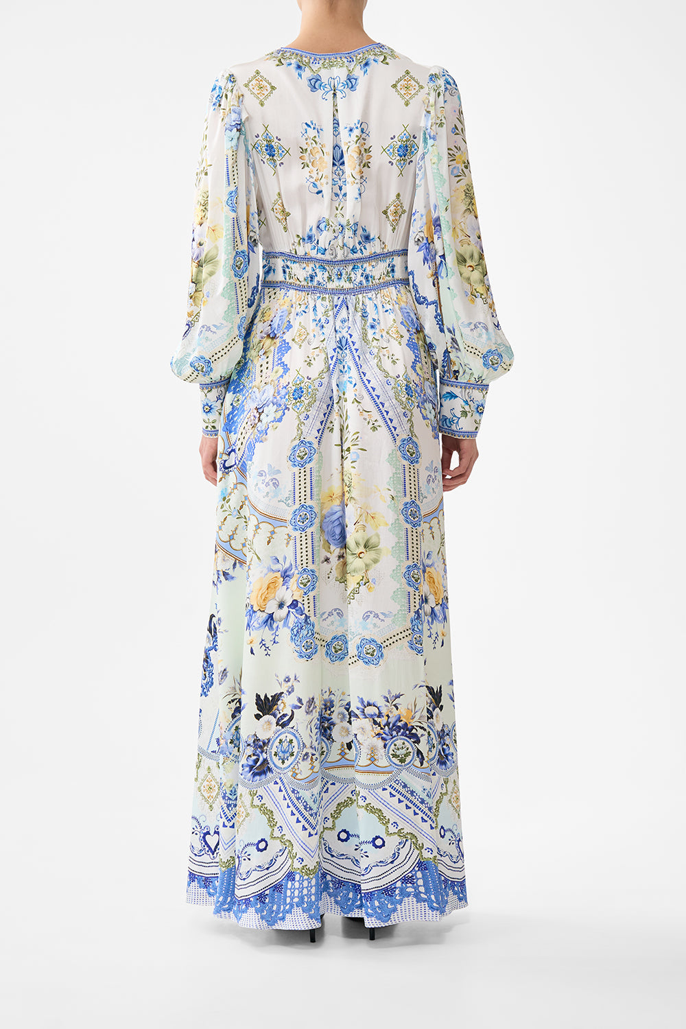 SHAPED WAISTBAND DRESS WITH GATHERED SLEEVES MY HOMESPUN HEART