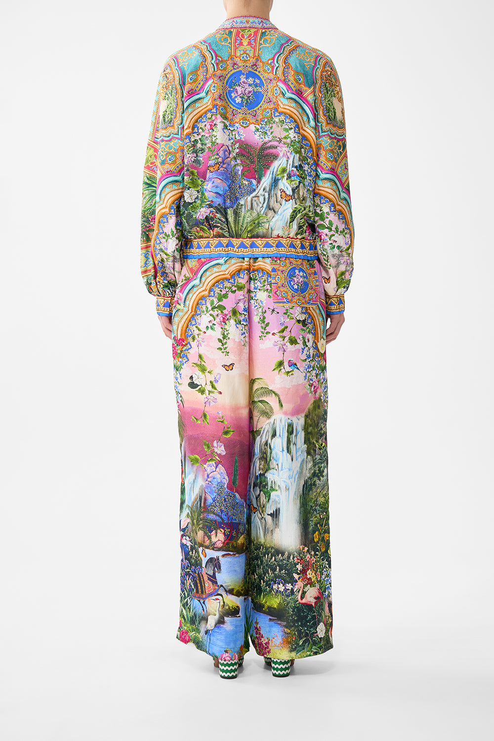 BOMBER JACKET WITH SHIRRED CUFF TURKISH DELIGHT