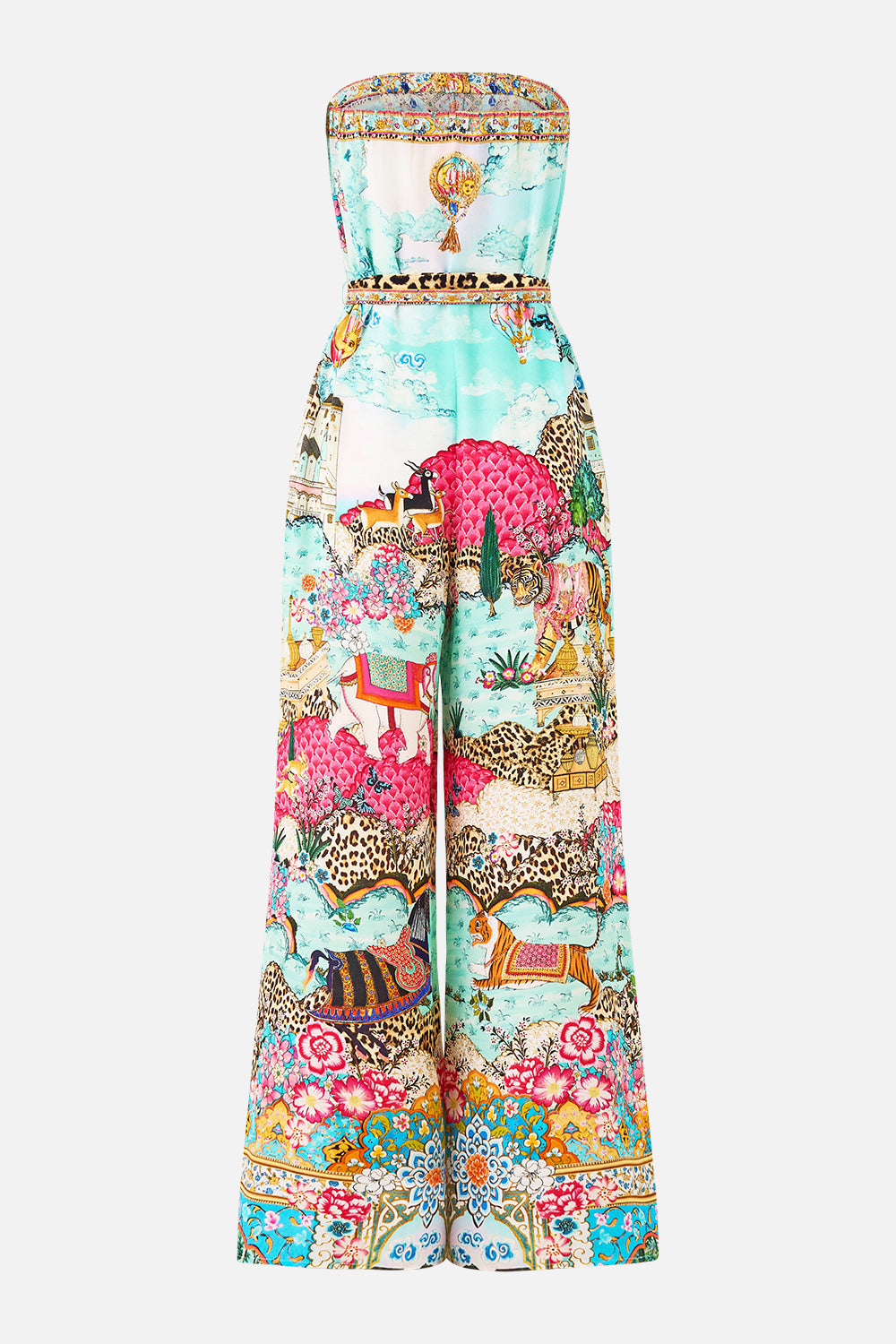 TIE WAIST STRAPLESS JUMPSUIT MINIATURE MOMENTS