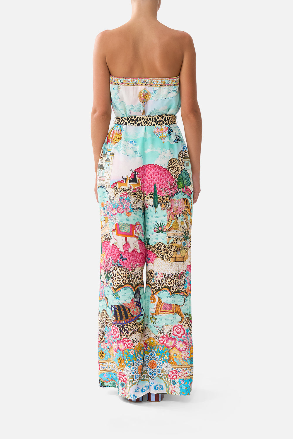 TIE WAIST STRAPLESS JUMPSUIT MINIATURE MOMENTS