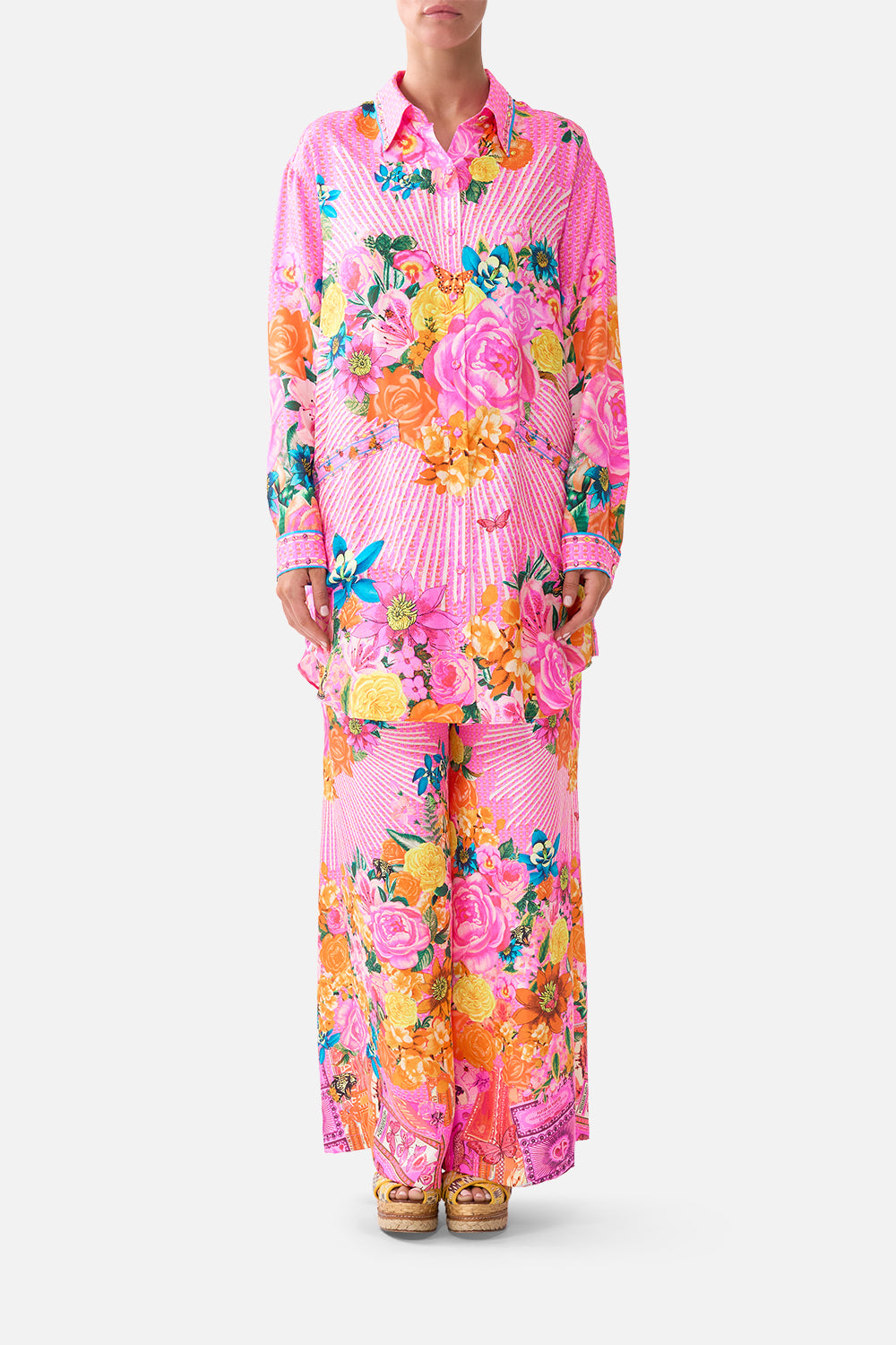 SHIRT TUNIC WITH POCKETS ILLUSTRATION NATION