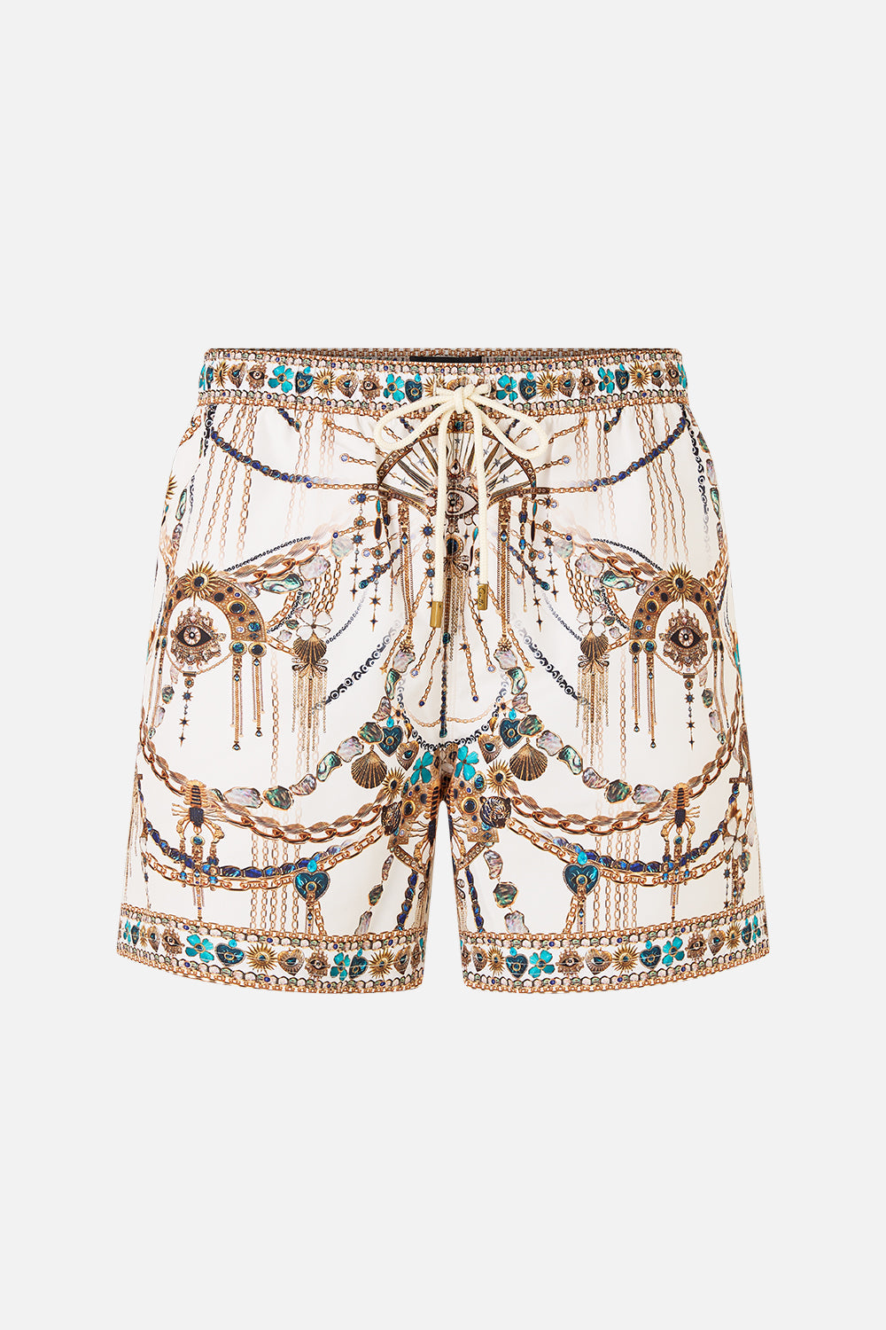 MID LENGTH BOARDSHORT WITH ELASTIC WAIST CHAIN GANG