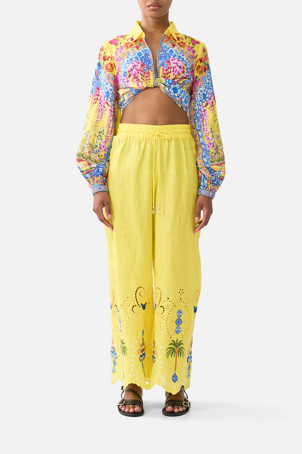 STRAIGHT LEG EMBROIDERED PANT SULTANAHMET SUMMER