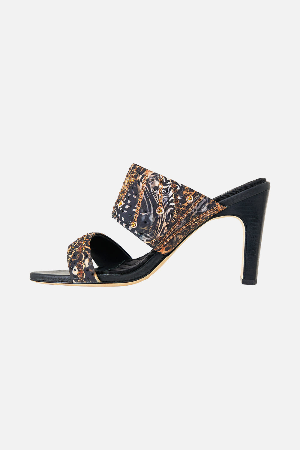 PAMELA ASYMMETRICAL HEEL SANDAL FELINE FOLKLORE