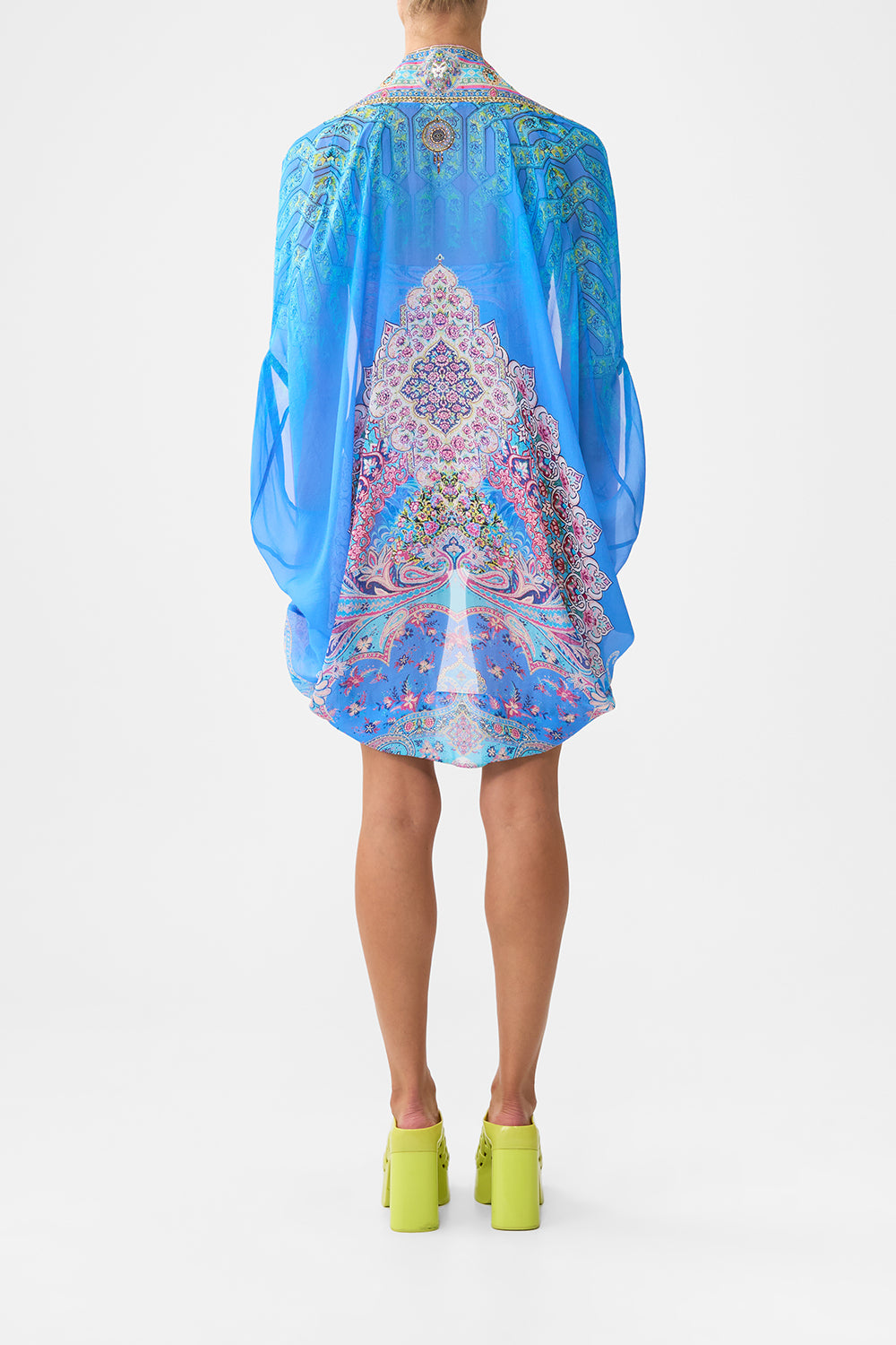 OPEN FRONT CARDI CAPE FOOTSTEPS IN FOLKLORE