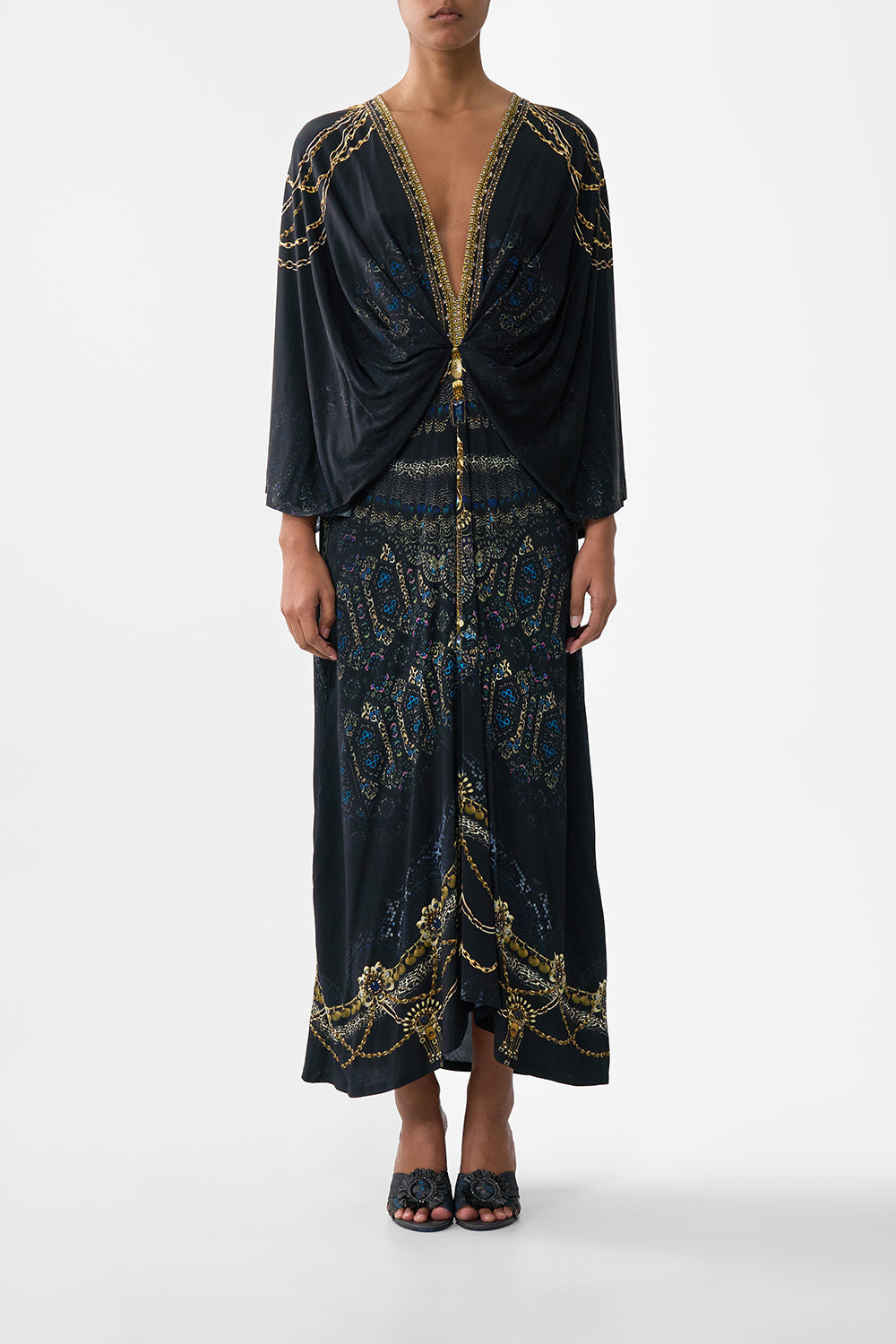 TUCK FRONT JERSEY DRESS SONG OF THE SOLSTICE