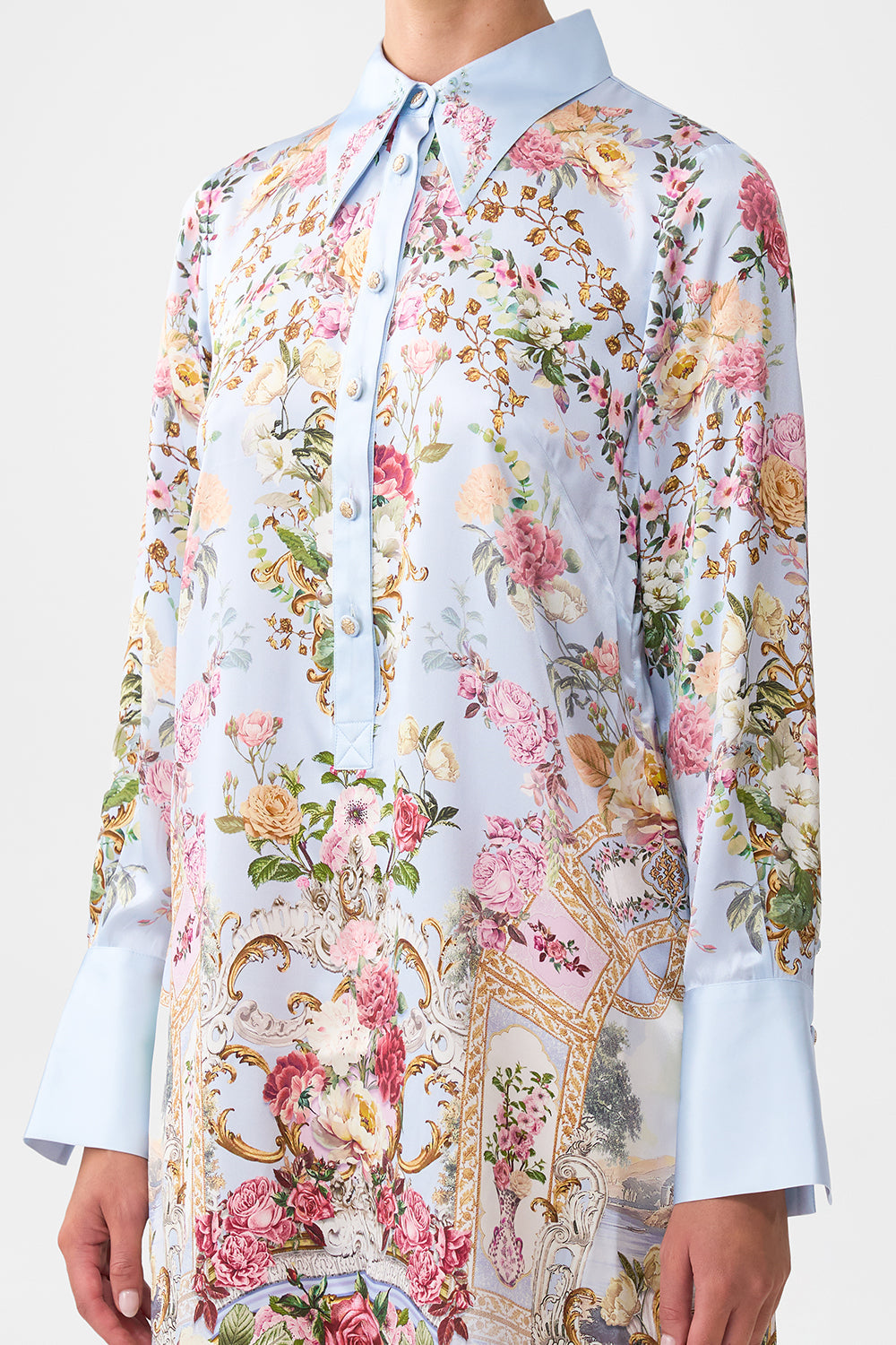 MINI SHIRT DRESS TILED IN TIME